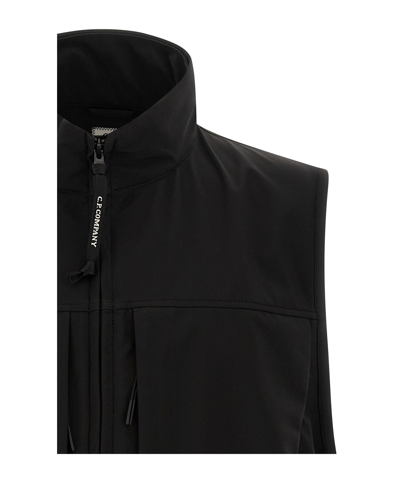 C.P. Company 
cp Shell Hooded
 Vest - Black  
