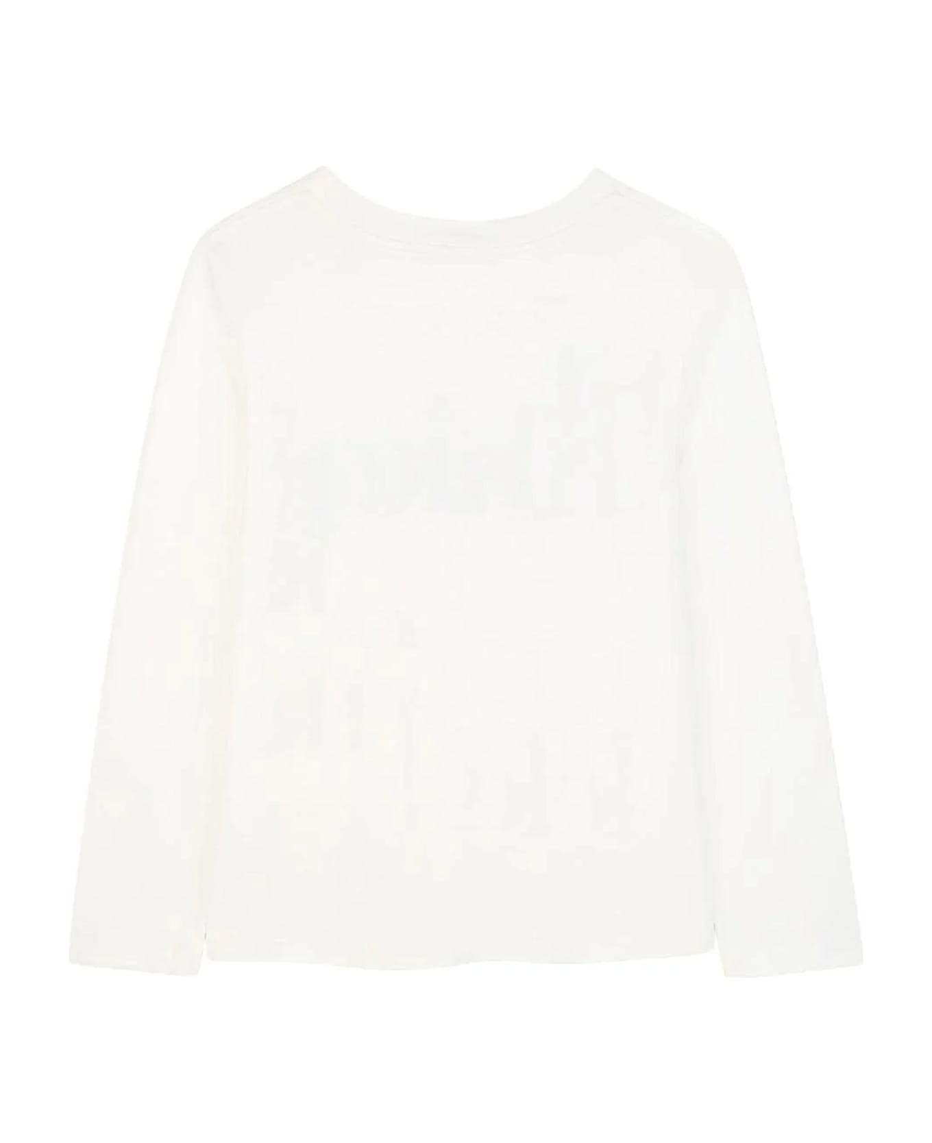 Chloé White T-shirt For Girl With Logo - White