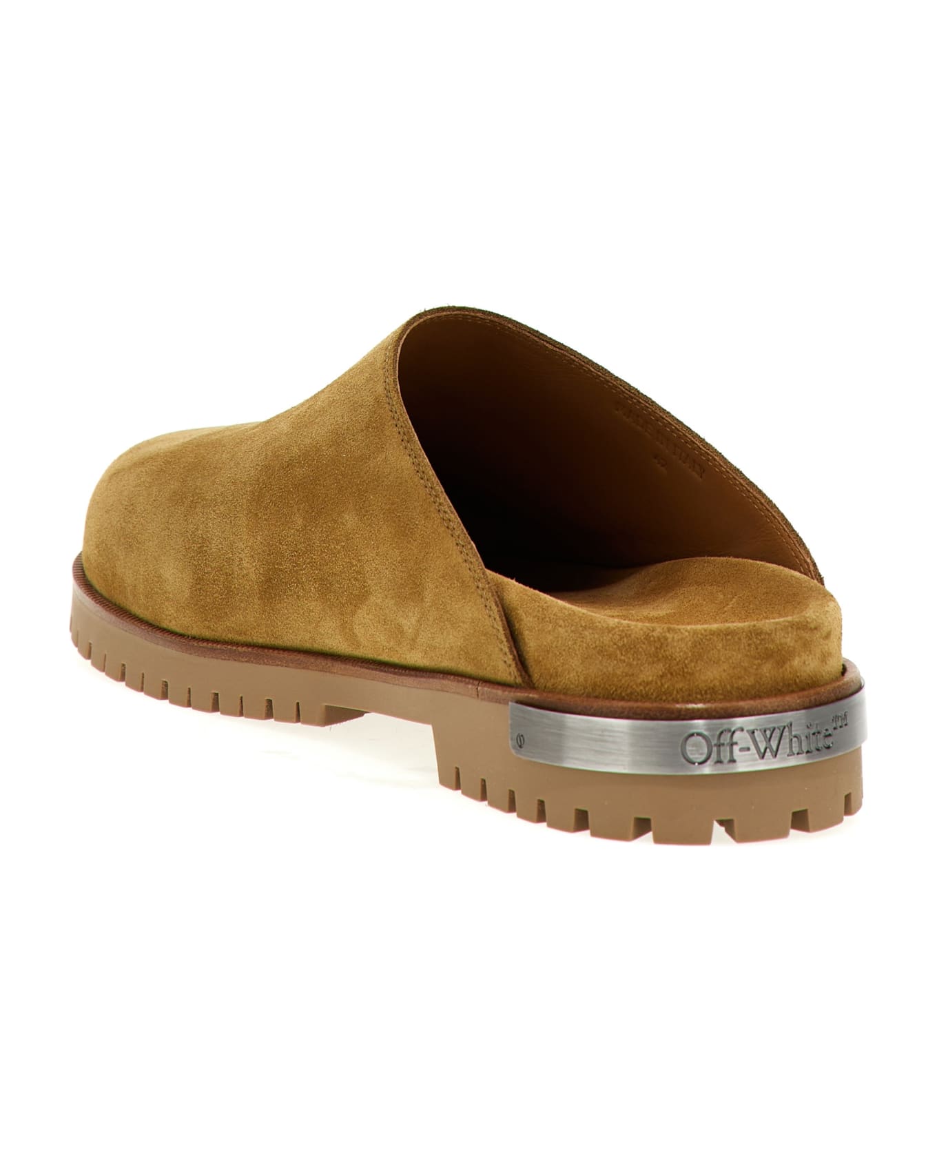 Off-White Metal Logo Clogs - Beige その他各種シューズ