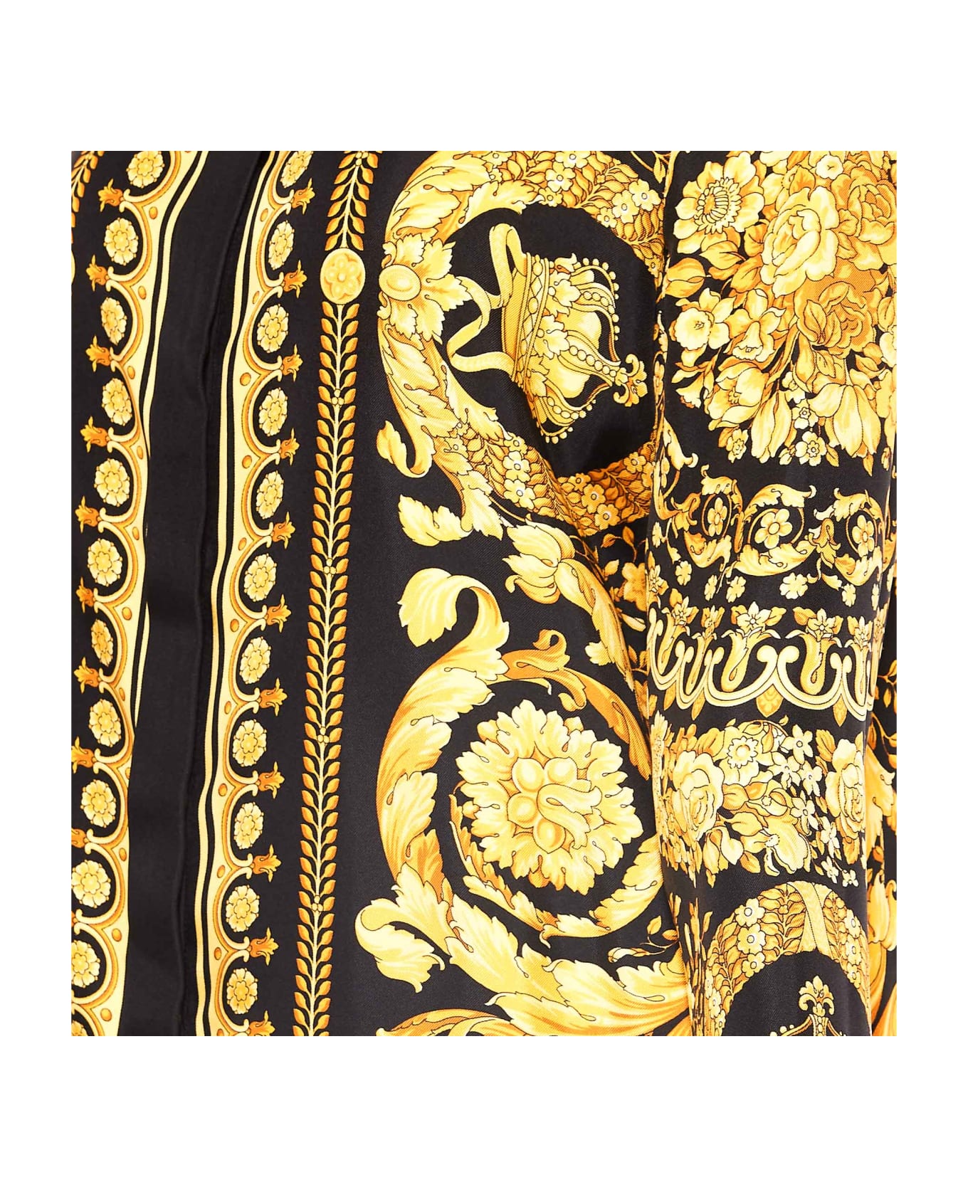 Versace Baroque Print Shirt - Gold