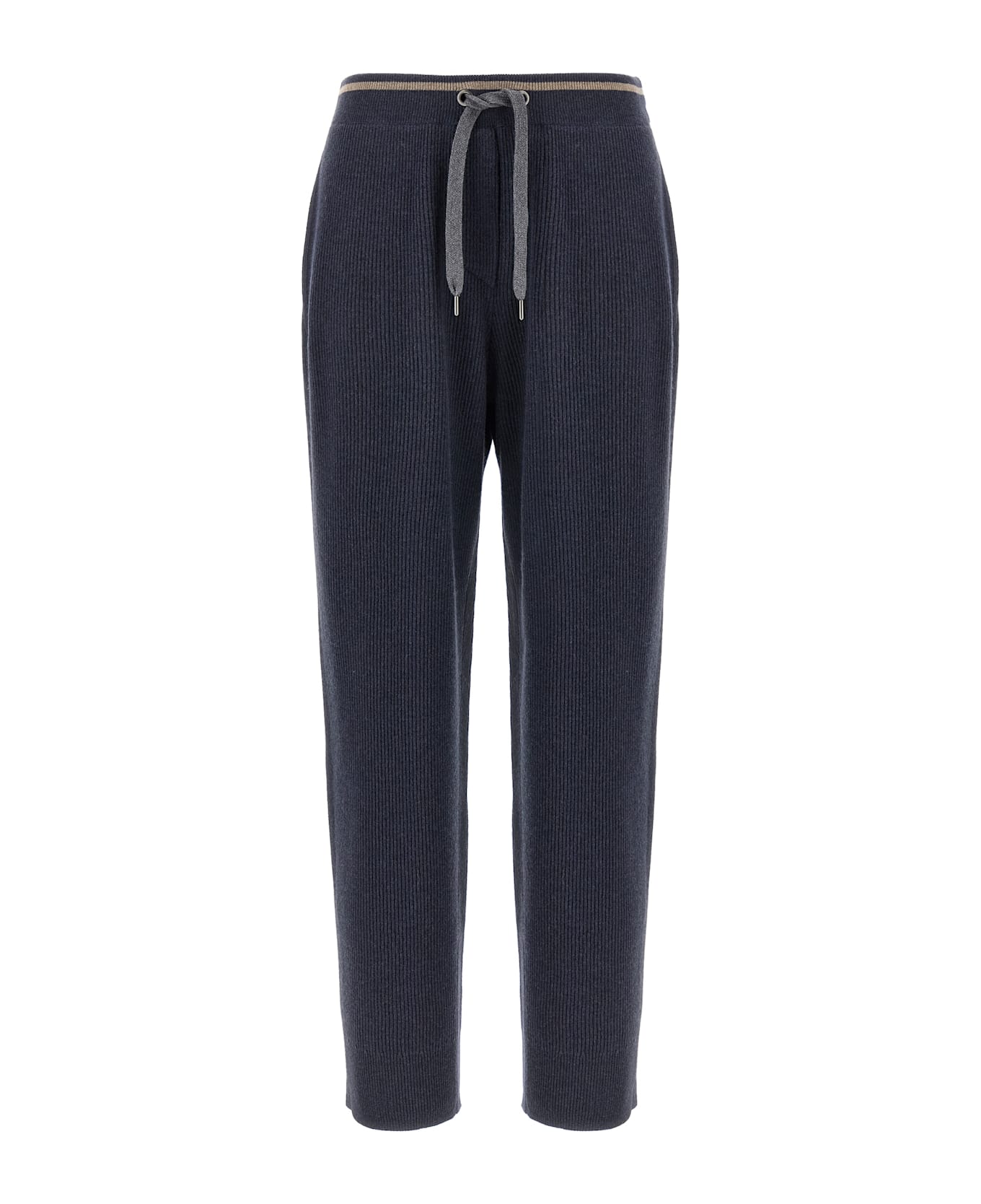 Brunello Cucinelli English Ribbed Trousers - Blue