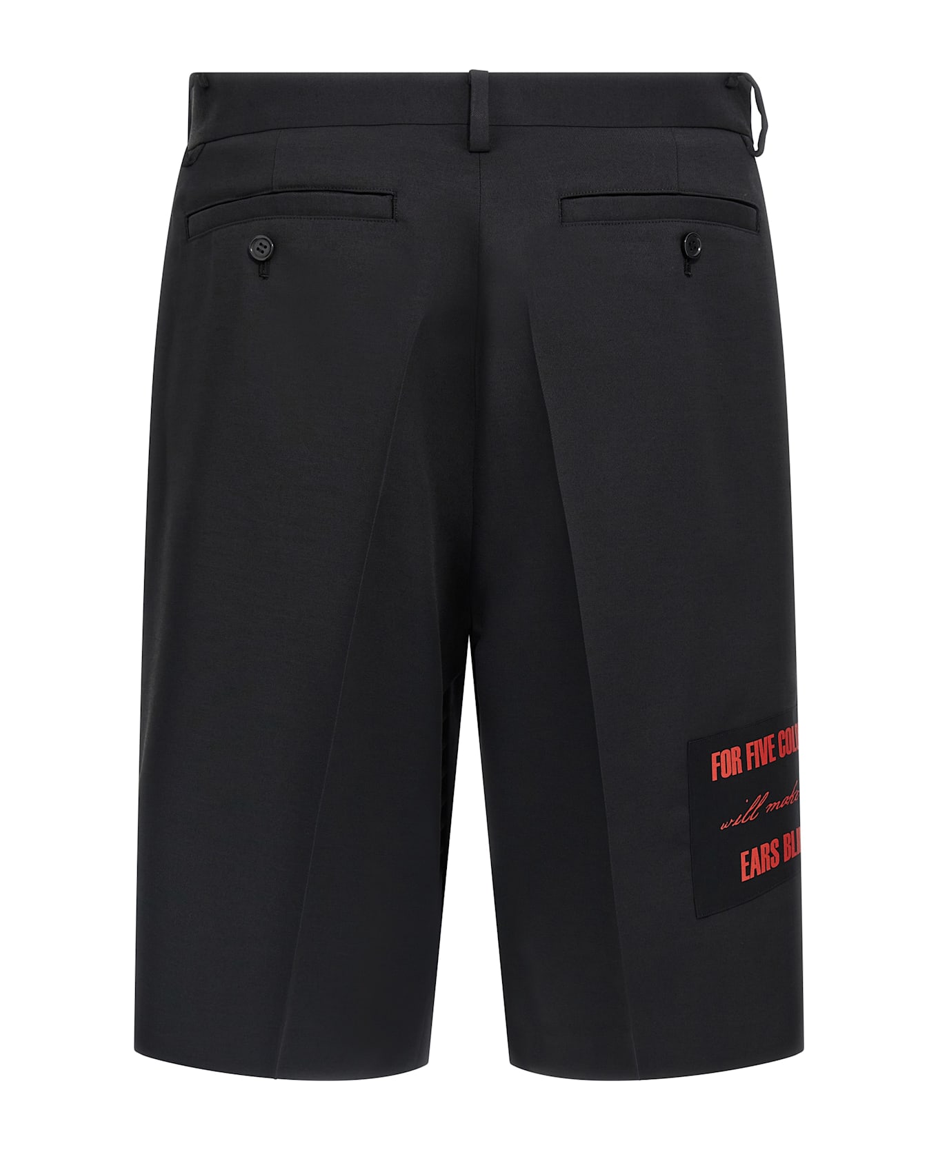 Undercover Jun Takahashi Patch Bermuda Shorts - Black  