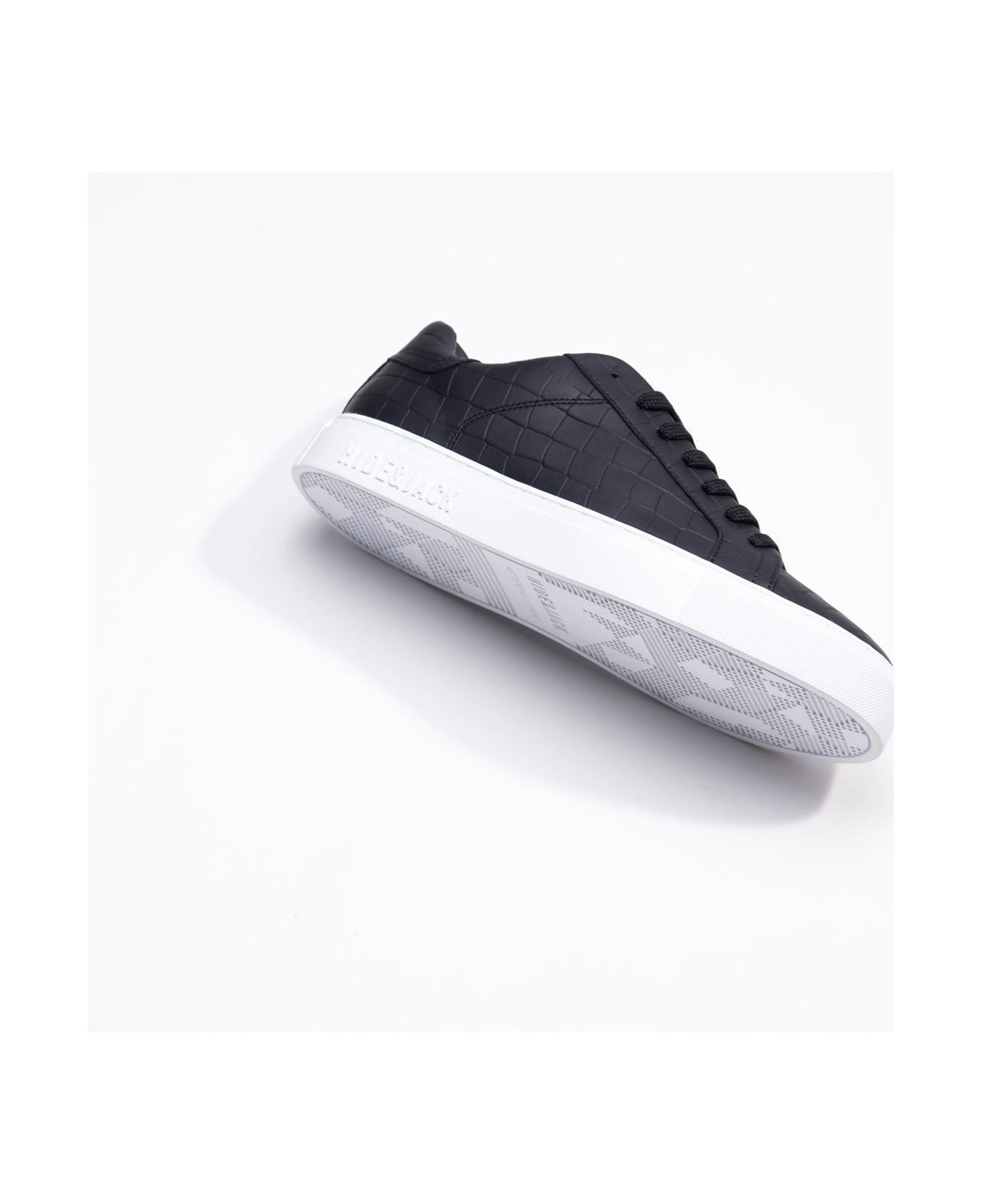 Hide&Jack Low Top Sneaker - Essence Black White スニーカー