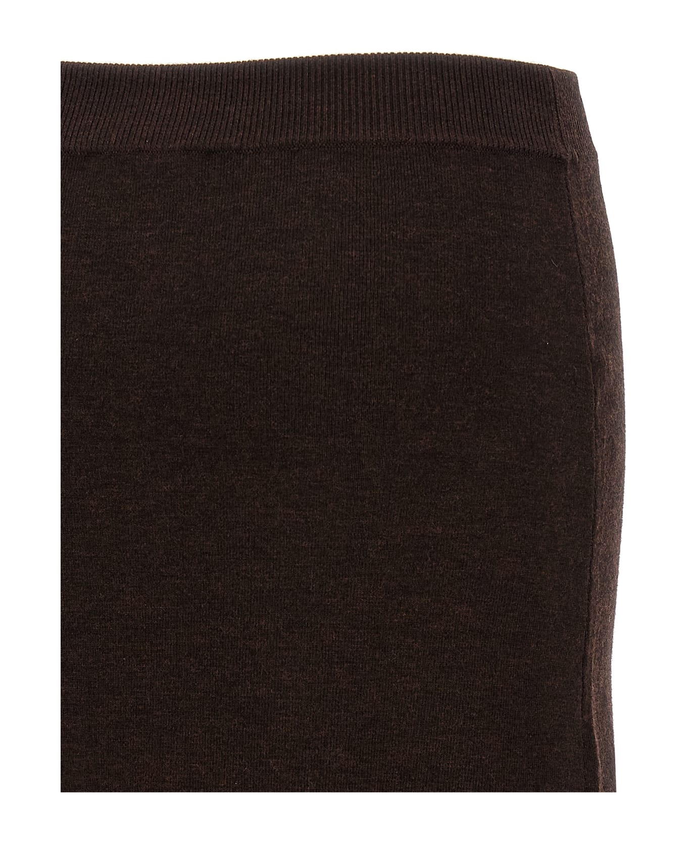 Victoria Beckham 
bottoni
 Midi Skirt - Brown