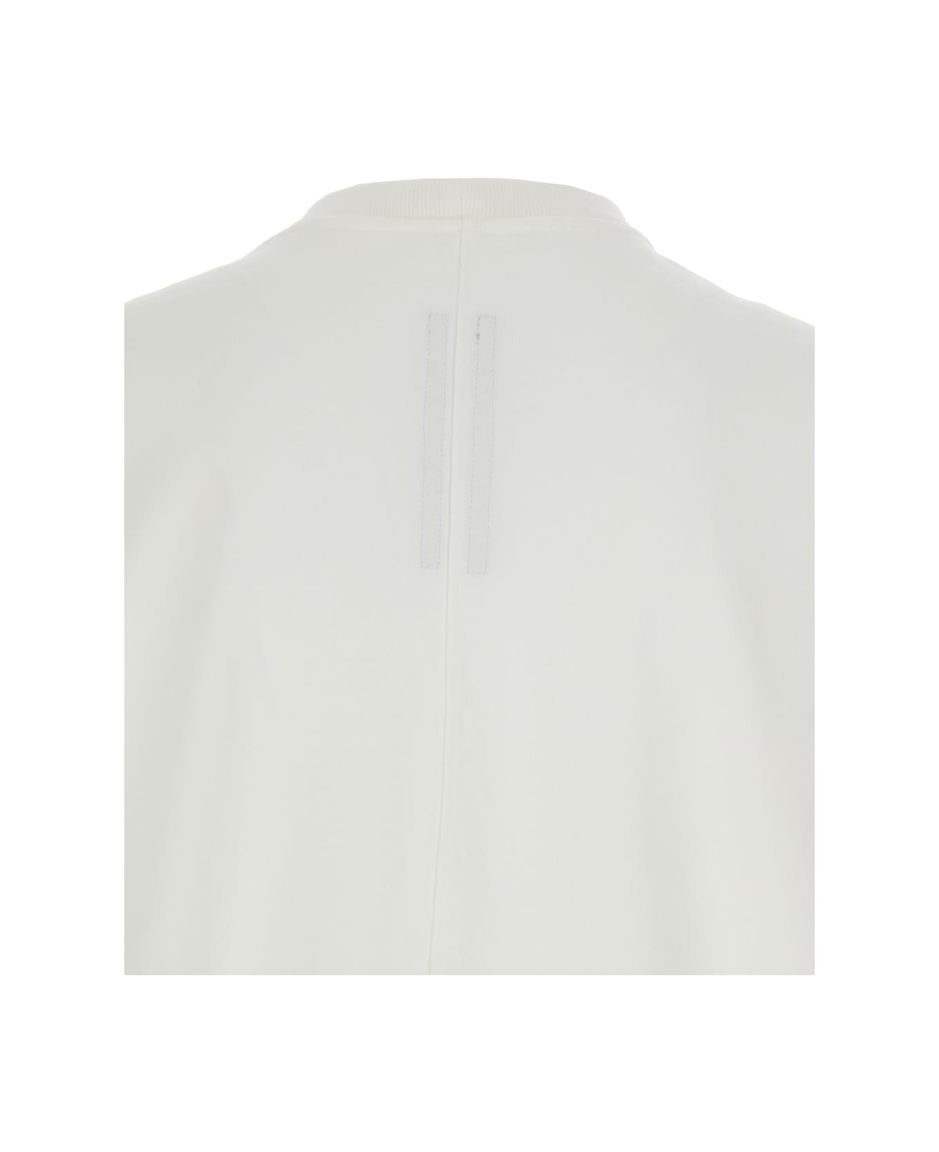 DRKSHDW 
jumbo
 White Crewneck T-shirt With Oversized Band In Cotton Man - White