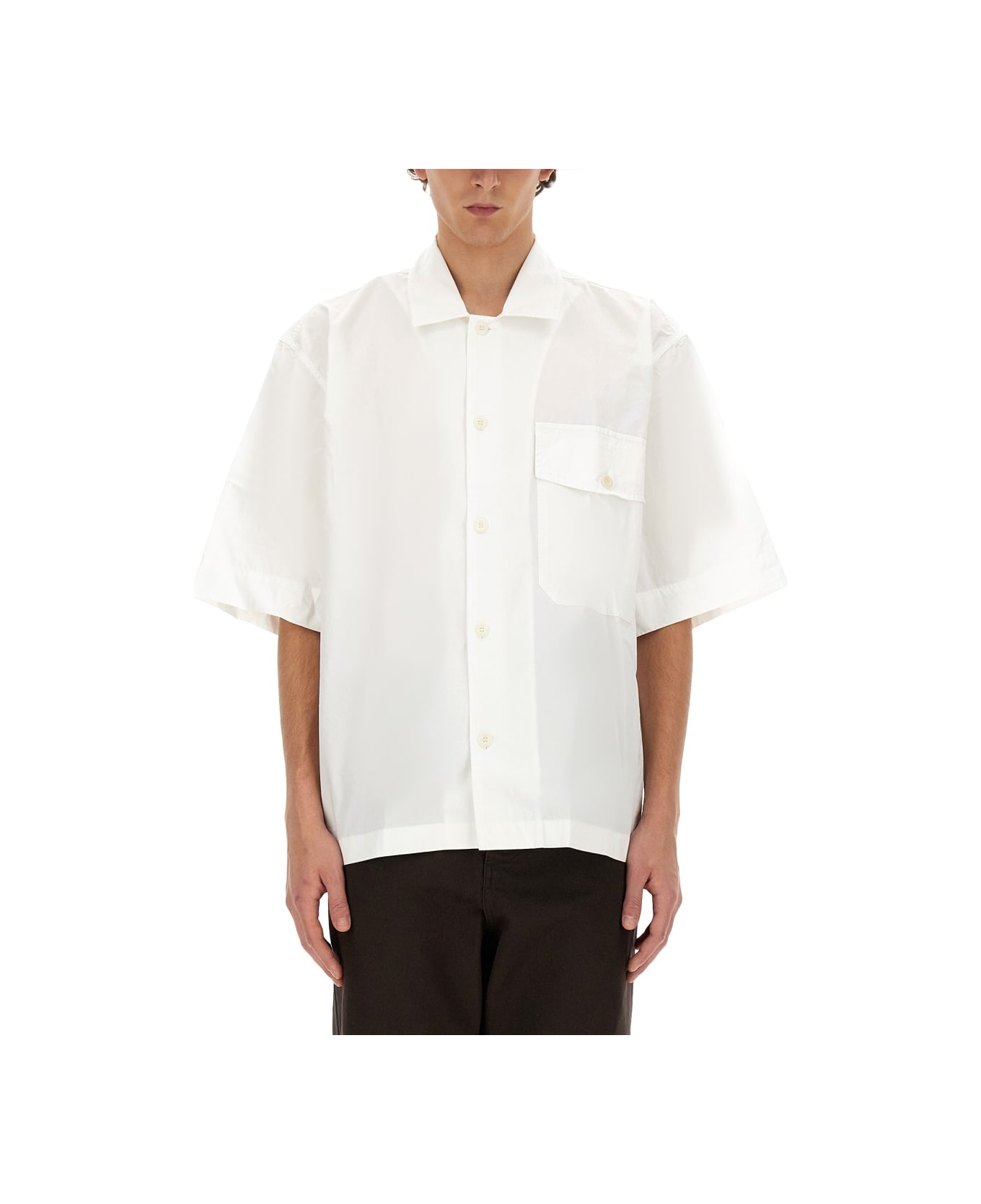 Margaret Howell Short-sleeved Shirt - WHITE