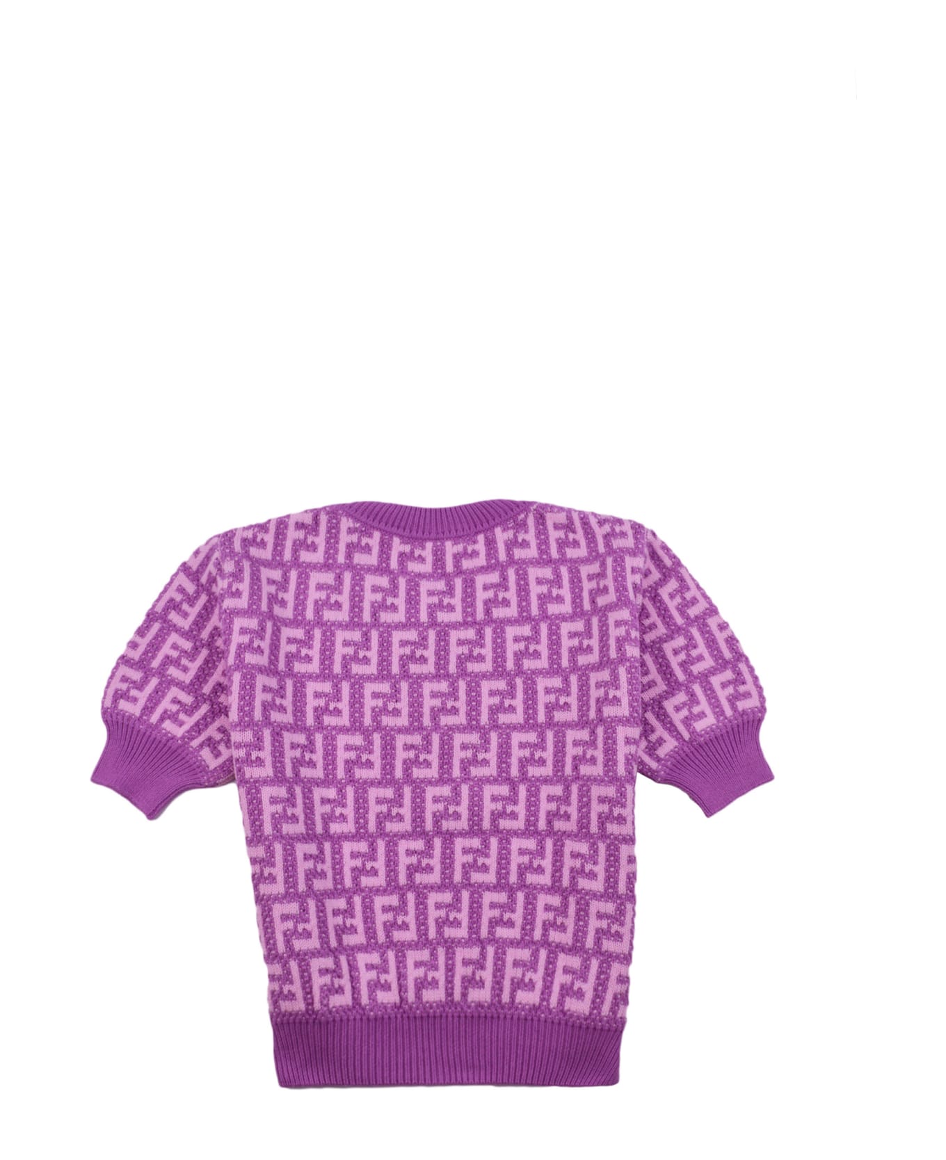 Fendi Cotton Knitted T-shirt - Rose