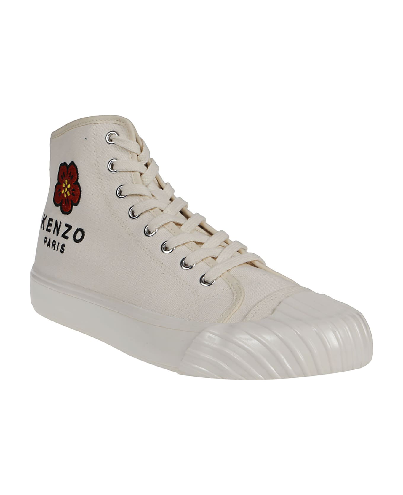 Kenzo school High Top Sneakers - Creme
