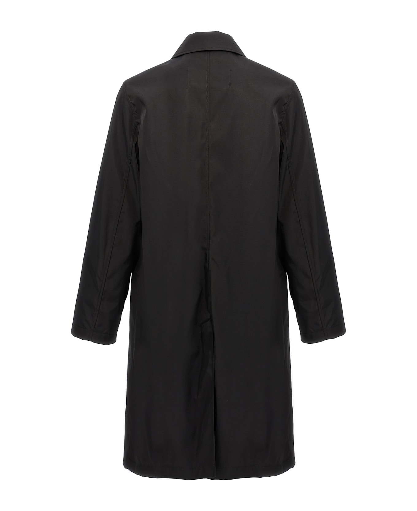 Ami Alexandre Mattiussi Technical Twill Trench Coat - Black  