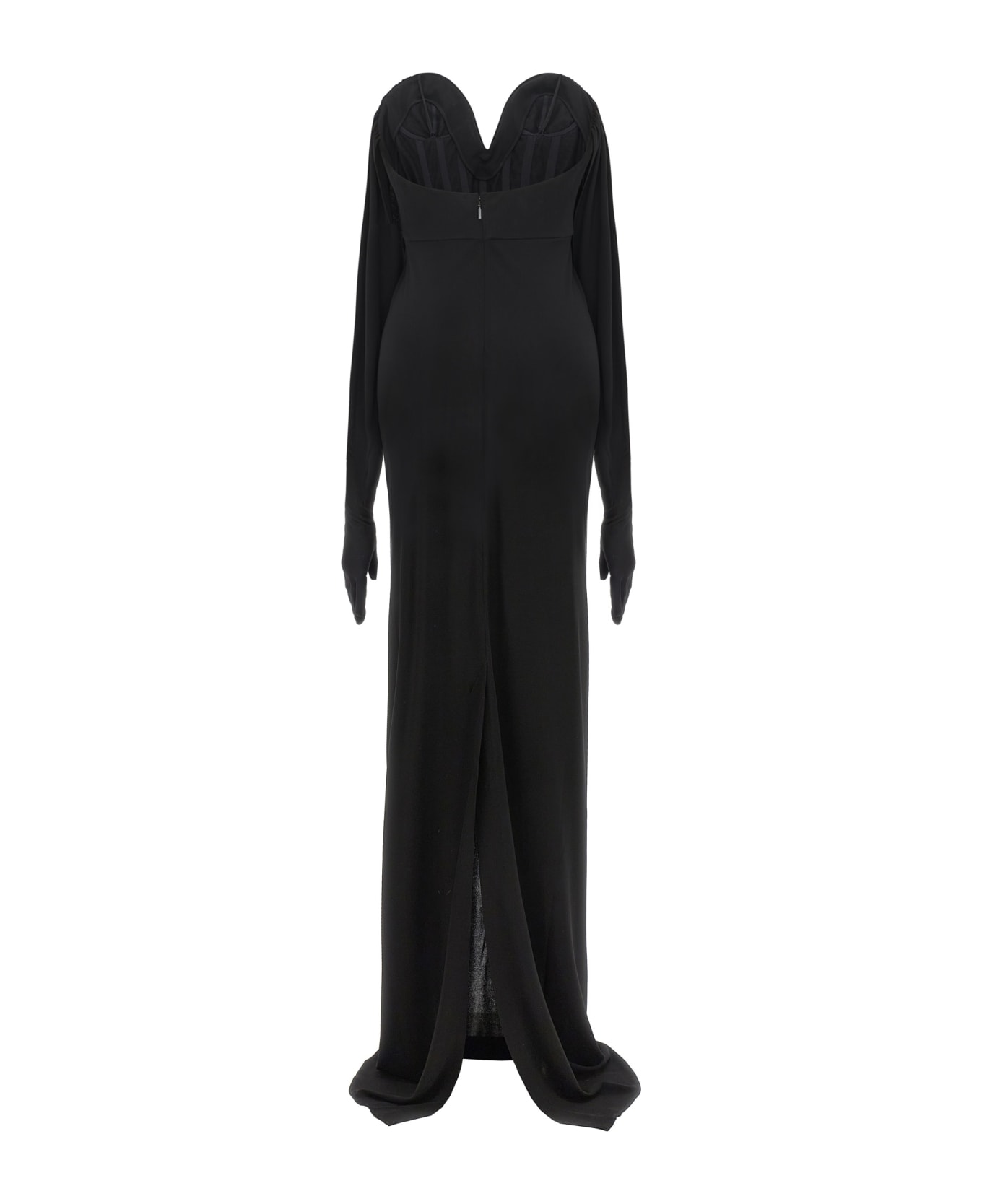 Saint Laurent Glove Long Dress - Black ワンピース＆ドレス