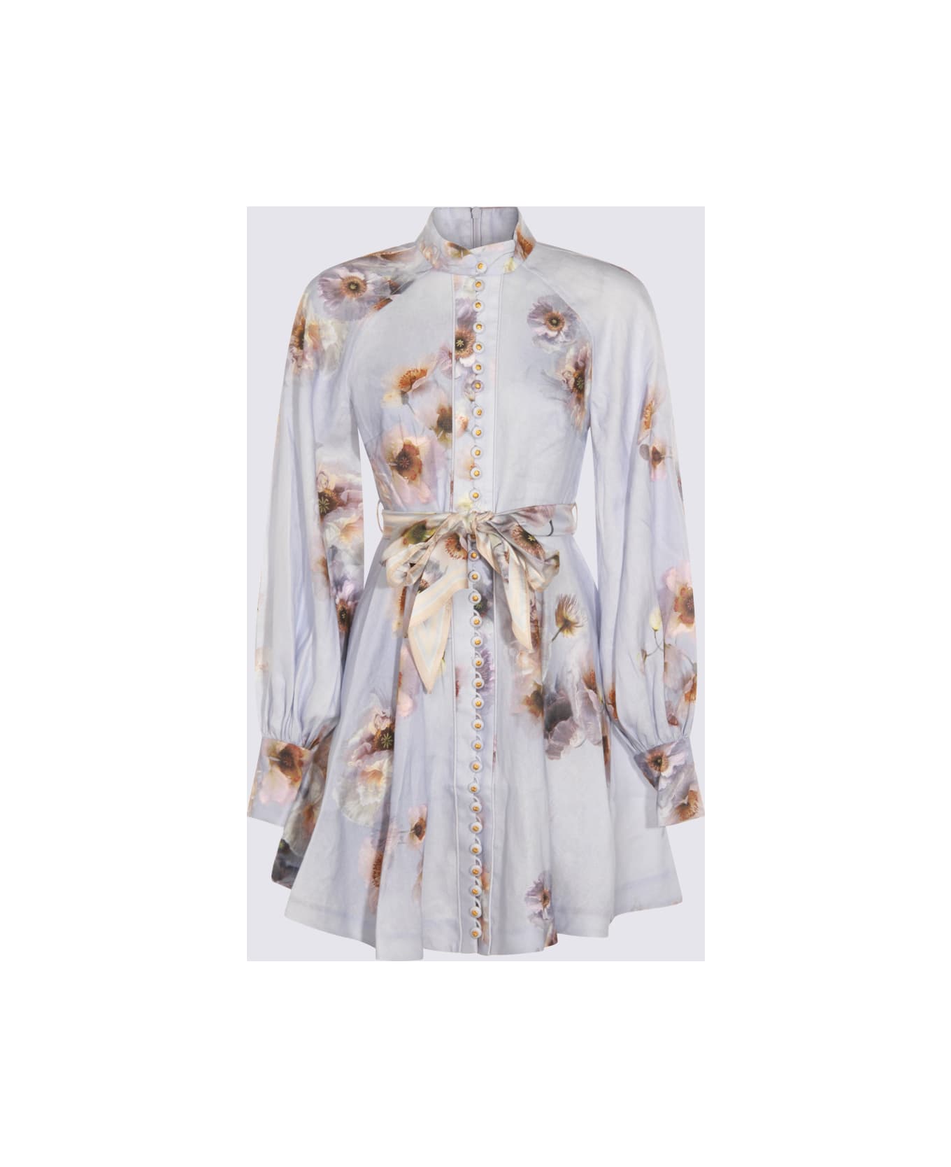 Zimmermann Lilac Cotton Mini Dress - LILAC POPPY