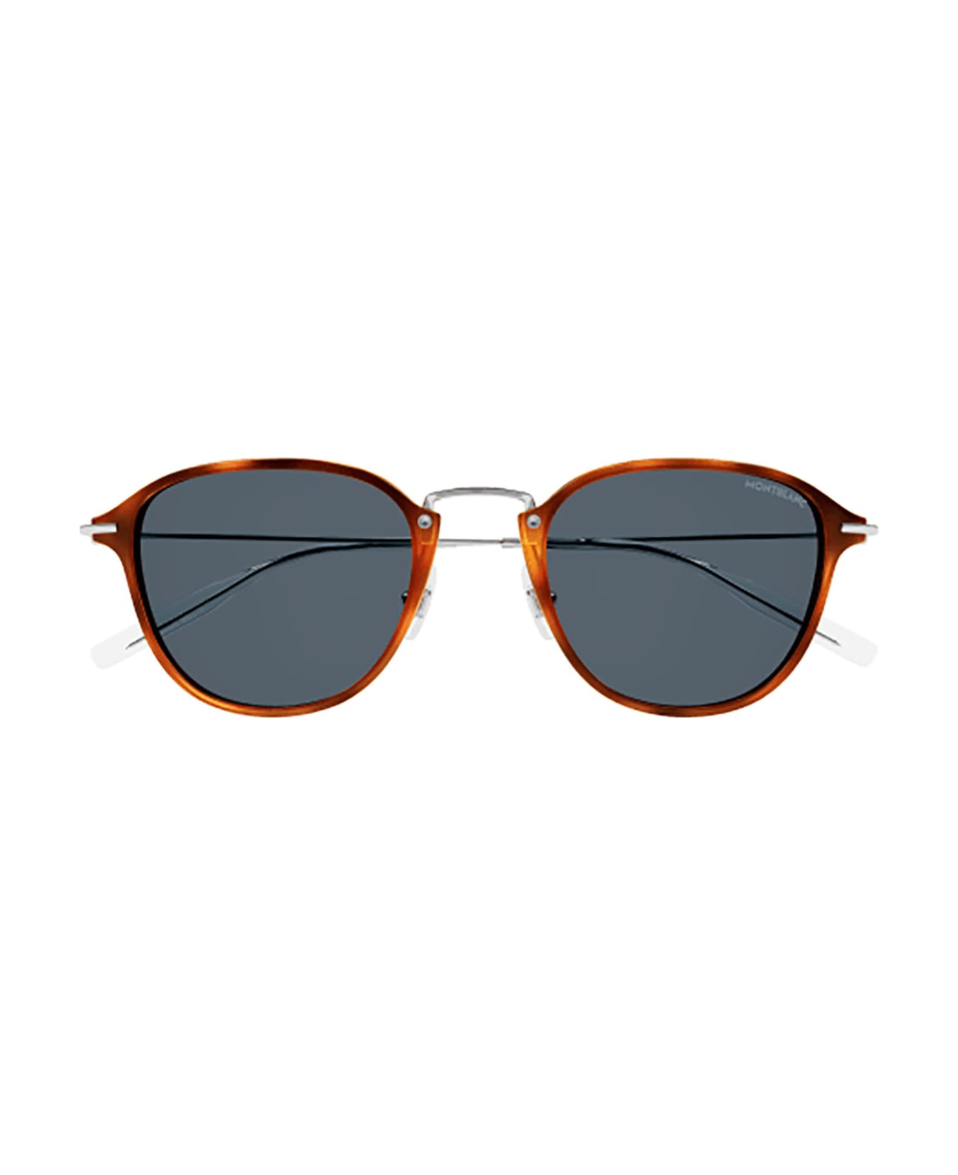 Montblanc MB0155S Sunglasses - Havana Silver Grey サングラス