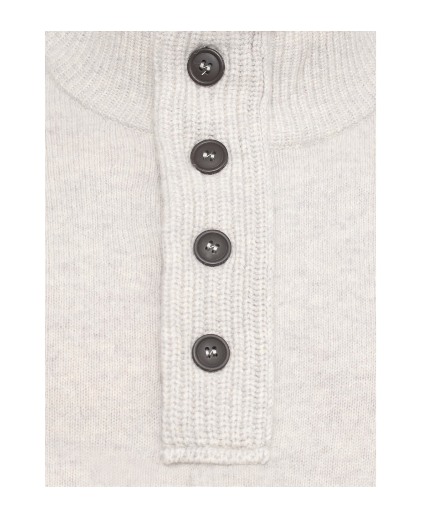 Barbour Wool Sweater - IVORY ニットウェア