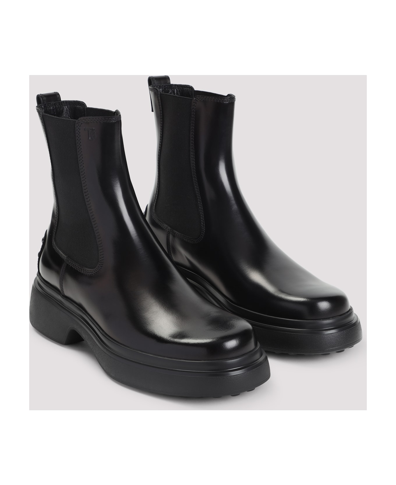 Tod's Tod S Leather Ankle Boots - Nero