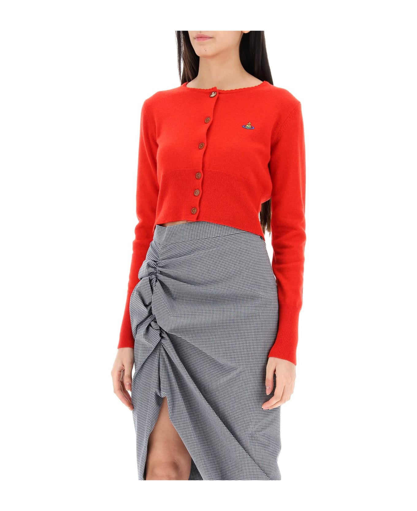 Vivienne Westwood Bea Cropped Cardigan - RED (Red) カーディガン