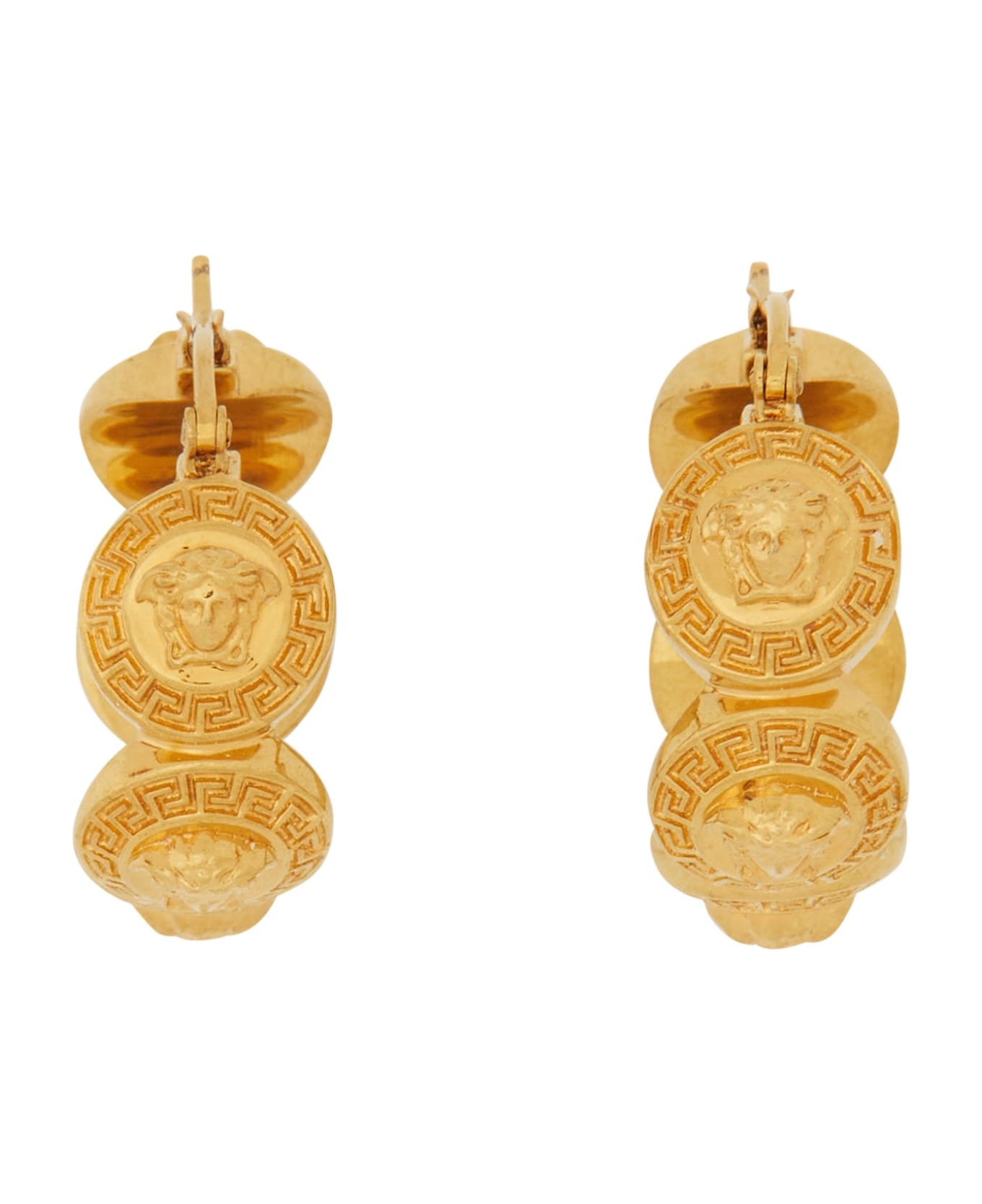 Versace Medusa Tribute Hoop Earrings - Oro