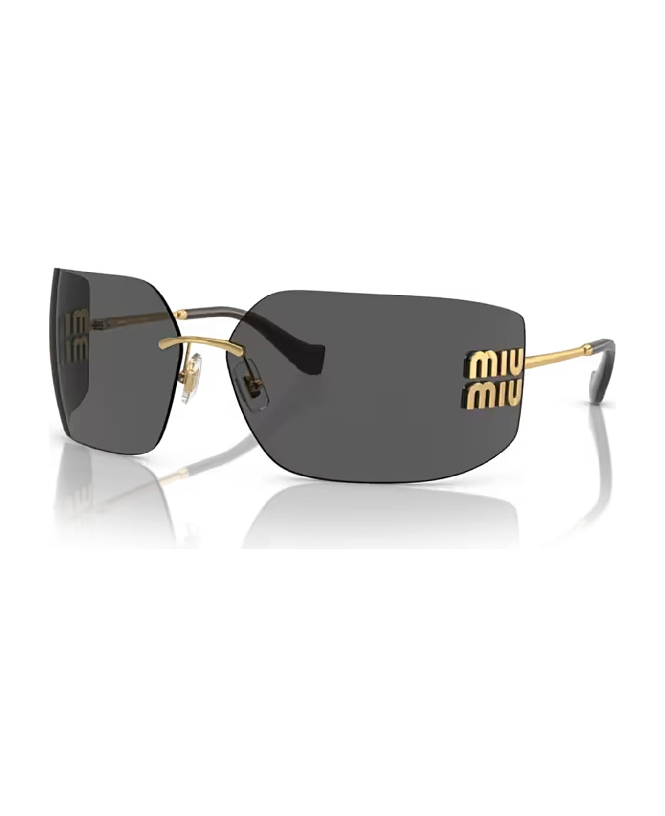 Miu Miu Eyewear Mu 54ys Gold Sunglasses - Gold