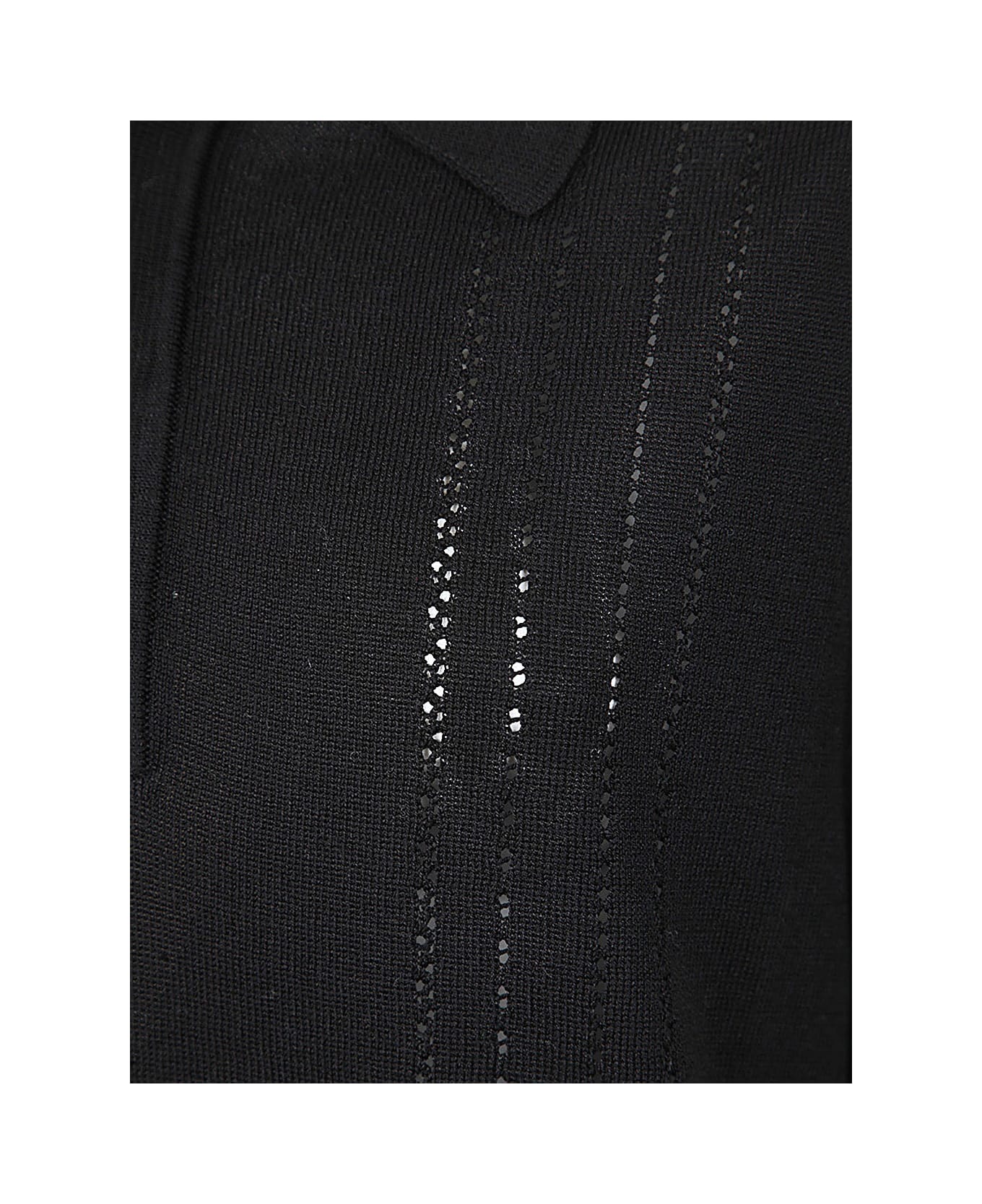 Lardini Long Sleeves Polo - Black