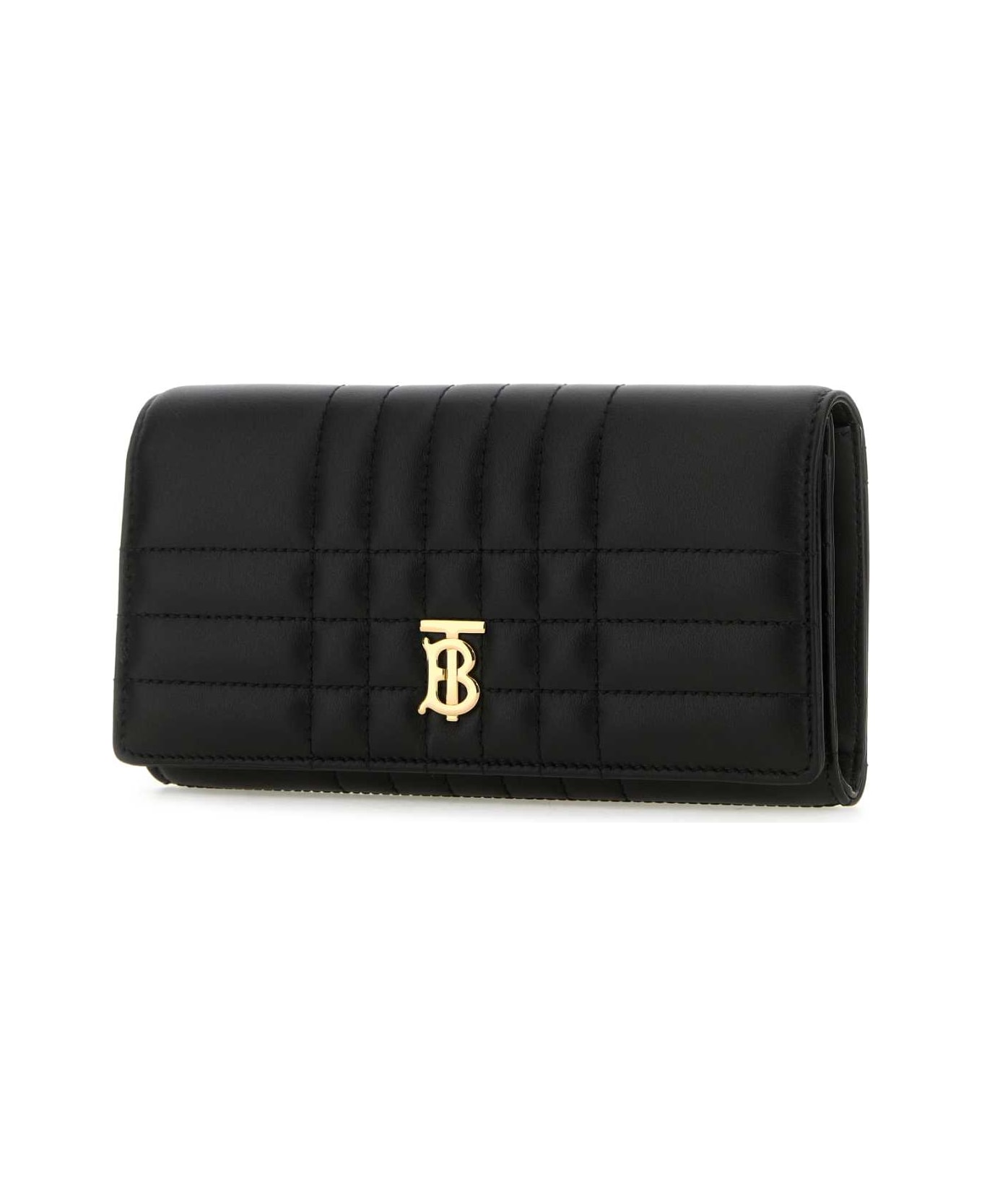 Burberry Black Nappa Leather Lola Wallet - BLACKLIGHTGOLD