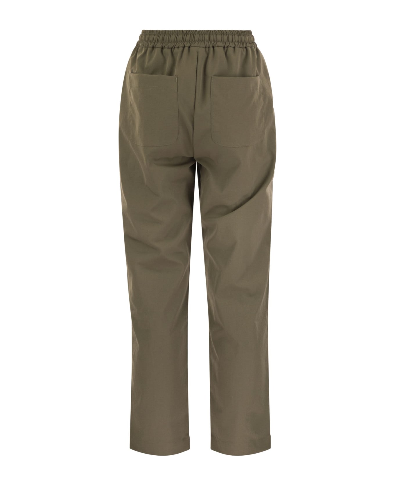 Colmar Classy - Trousers With Darts - Military Green ボトムス