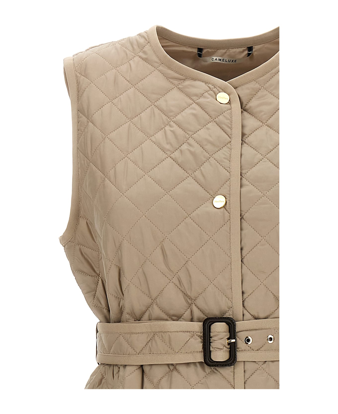 Max Mara The Cube 
lauren
 Long Vest - Brown