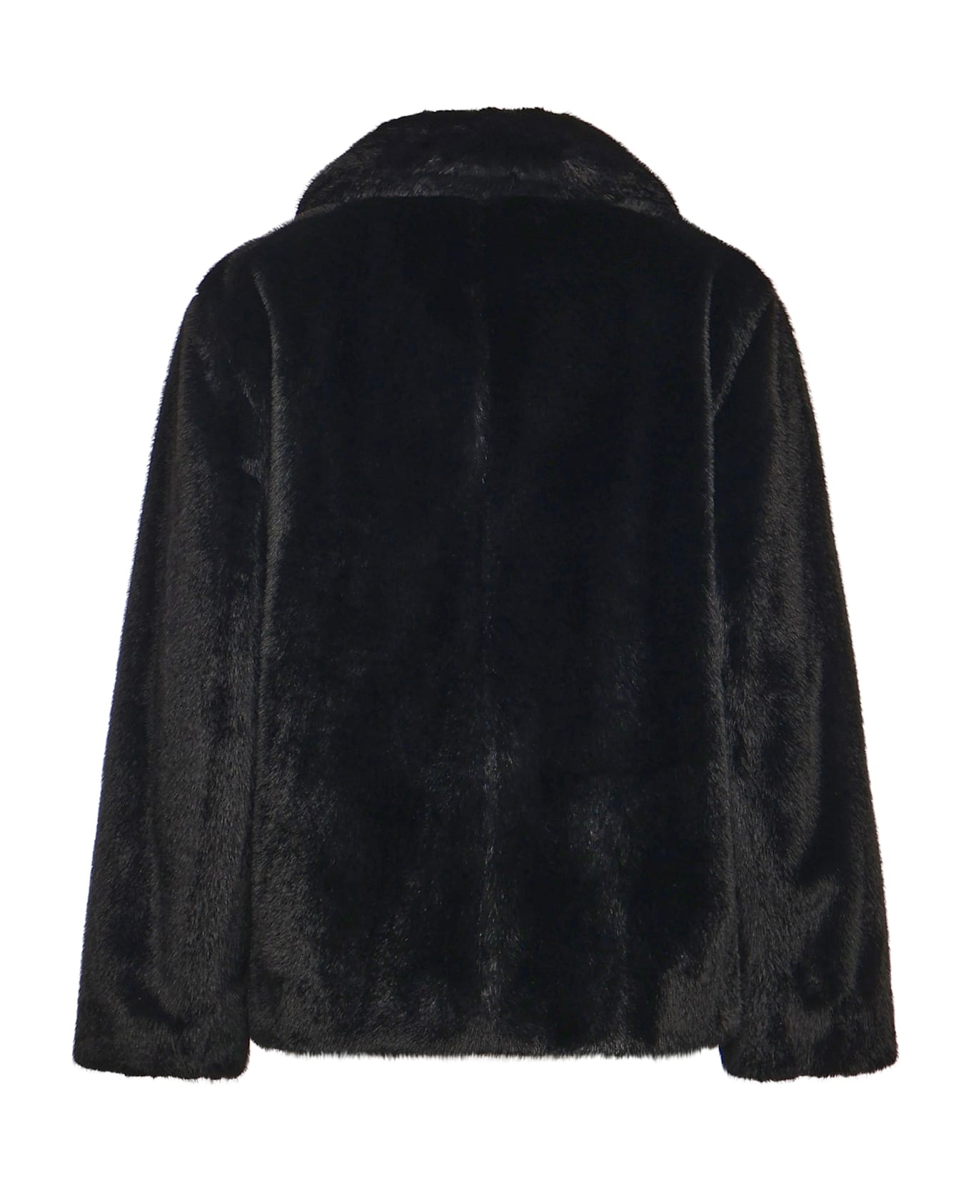 
S Max Mara Double-breasted Jacket With A Soft Texture - Black