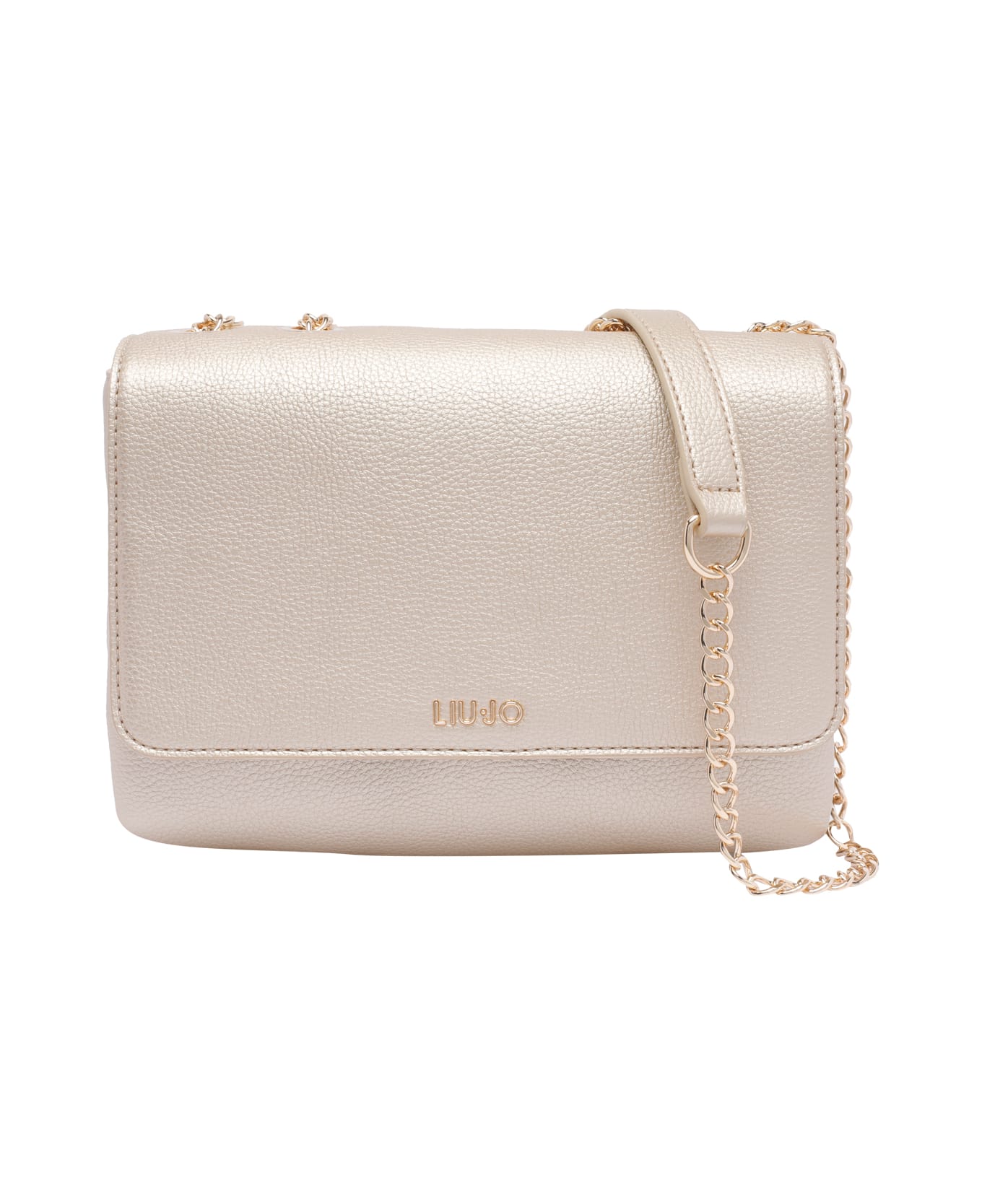 Liu-Jo Logo Crossbody Bag - Golden