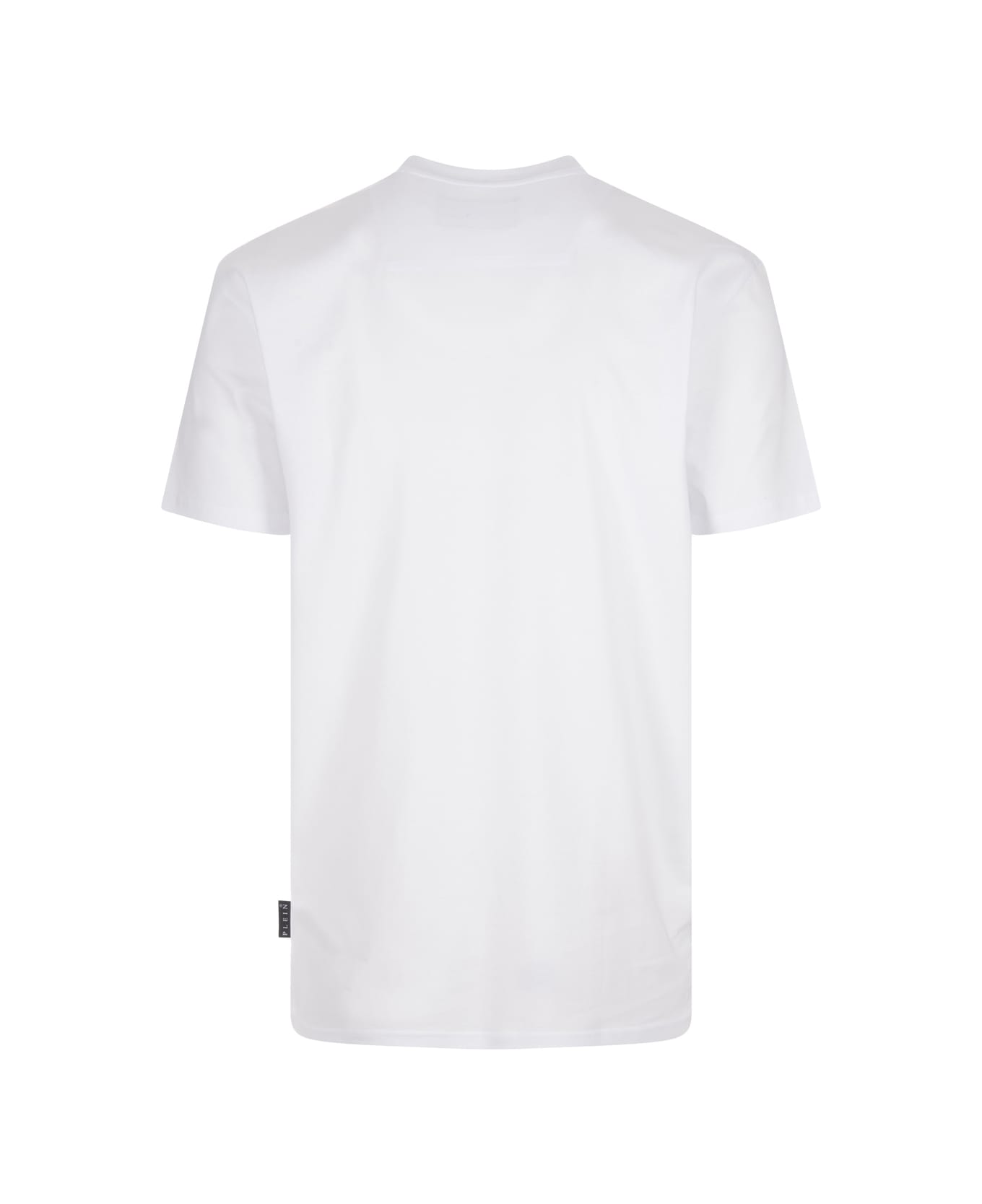 Philipp Plein White T-shirt With Embroidered Logo - White