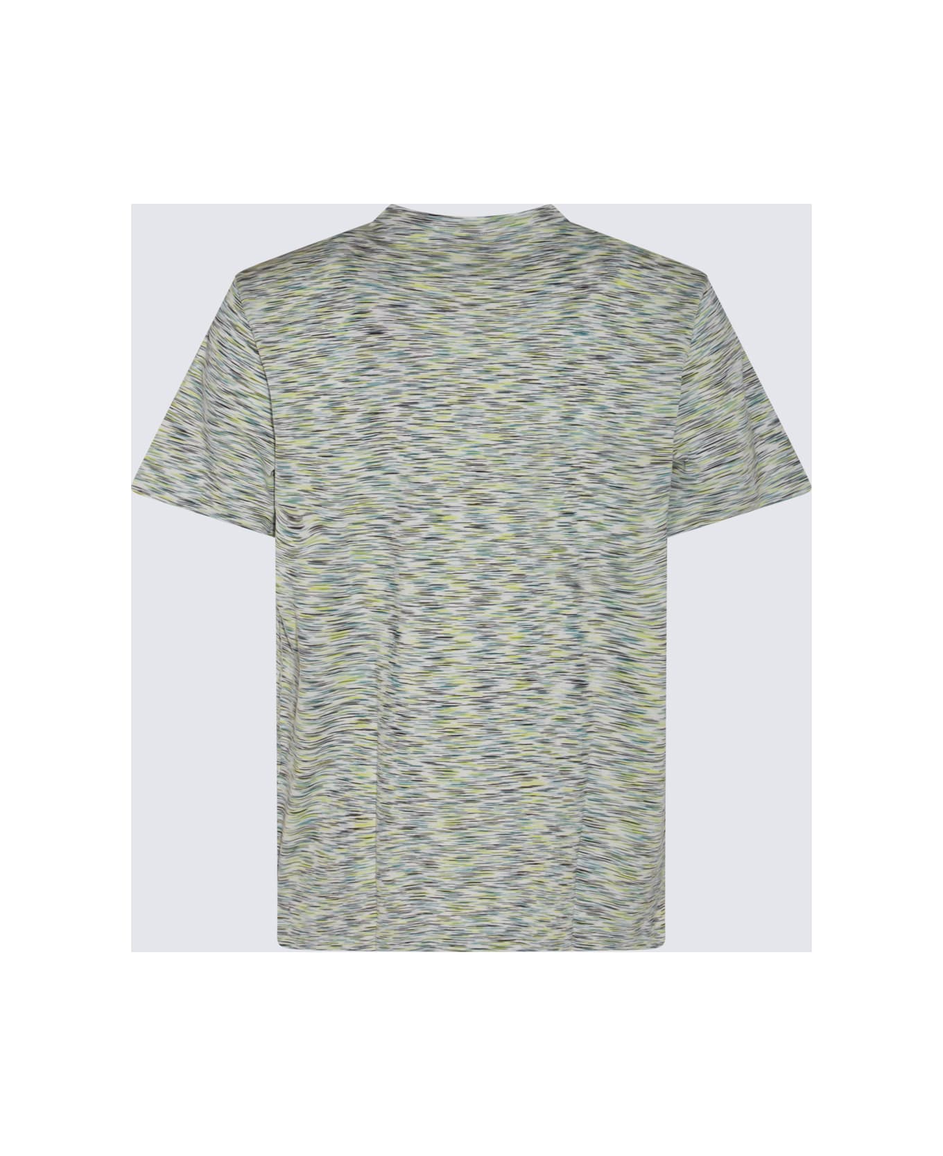 Missoni Multicolor Cotton T-shirt - LIME GREEN SPACE DYED