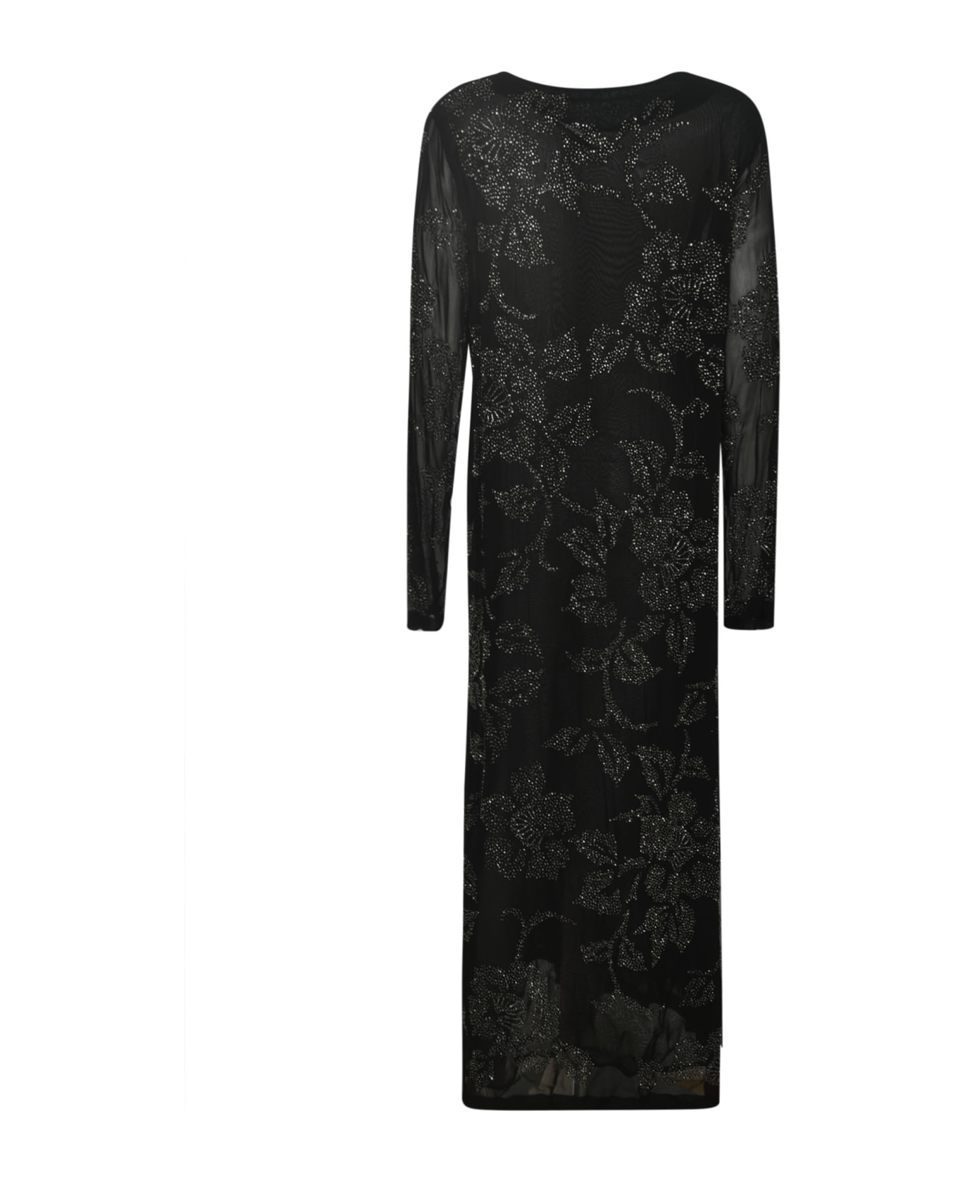 Parosh Glittered Dress - Black