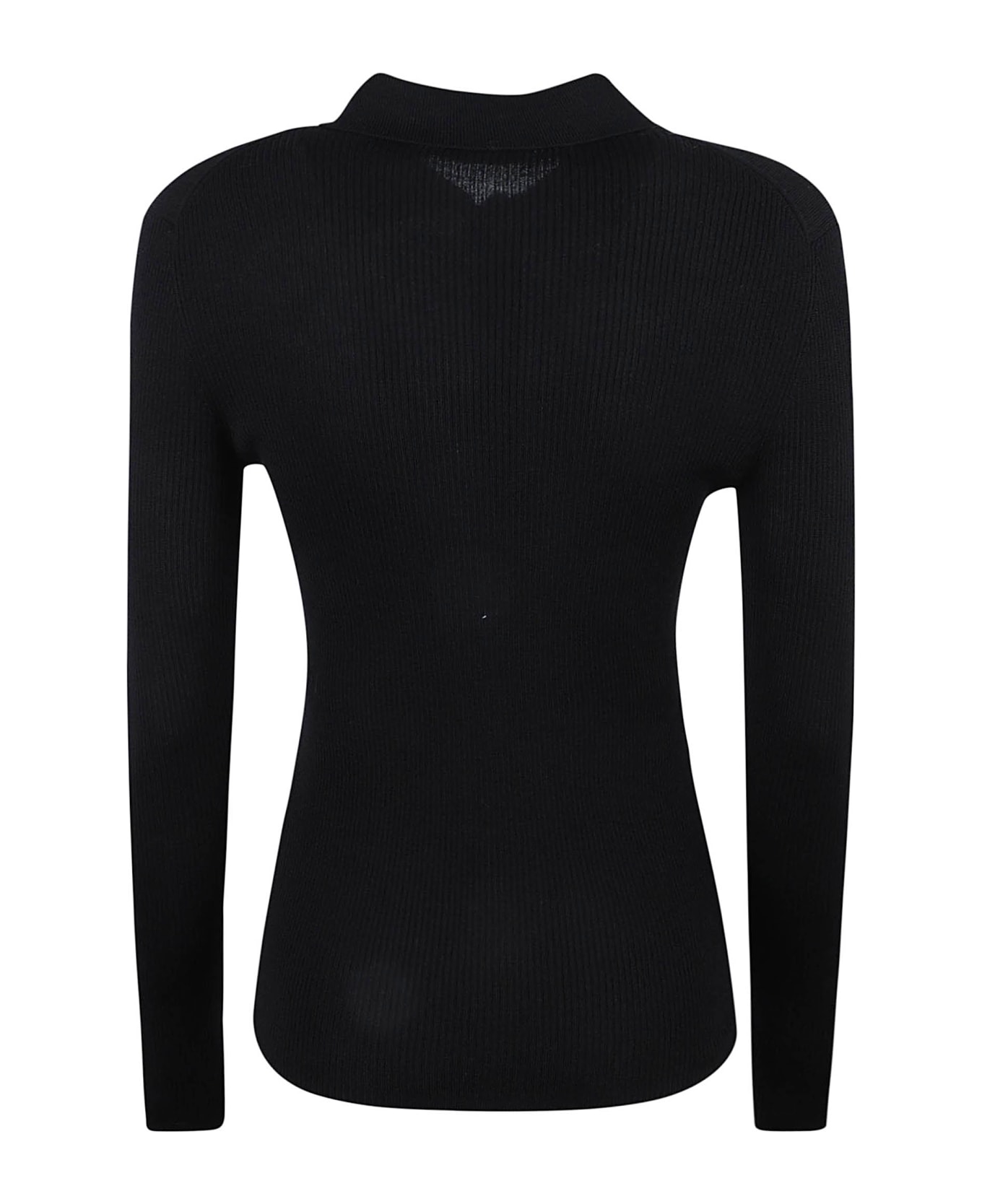 Parosh Leila Sweater - Black ポロシャツ