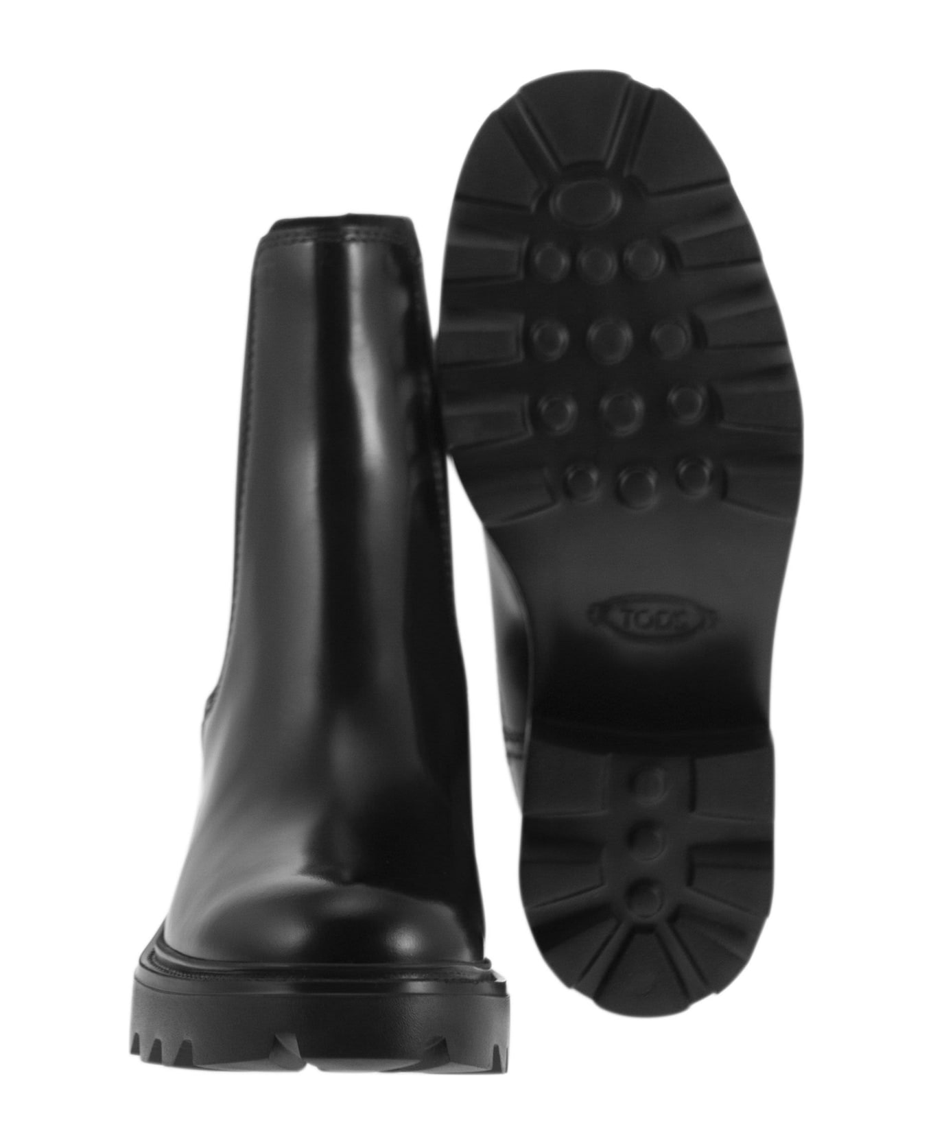 Tod's Leather Ankle Boot - Black