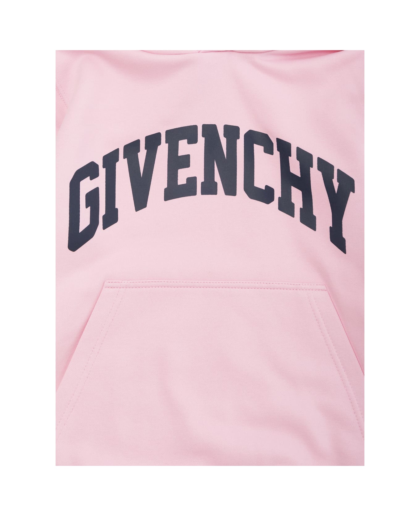 Givenchy Pink Hoodie With Logo Lettering In Cotton Boy - Pink