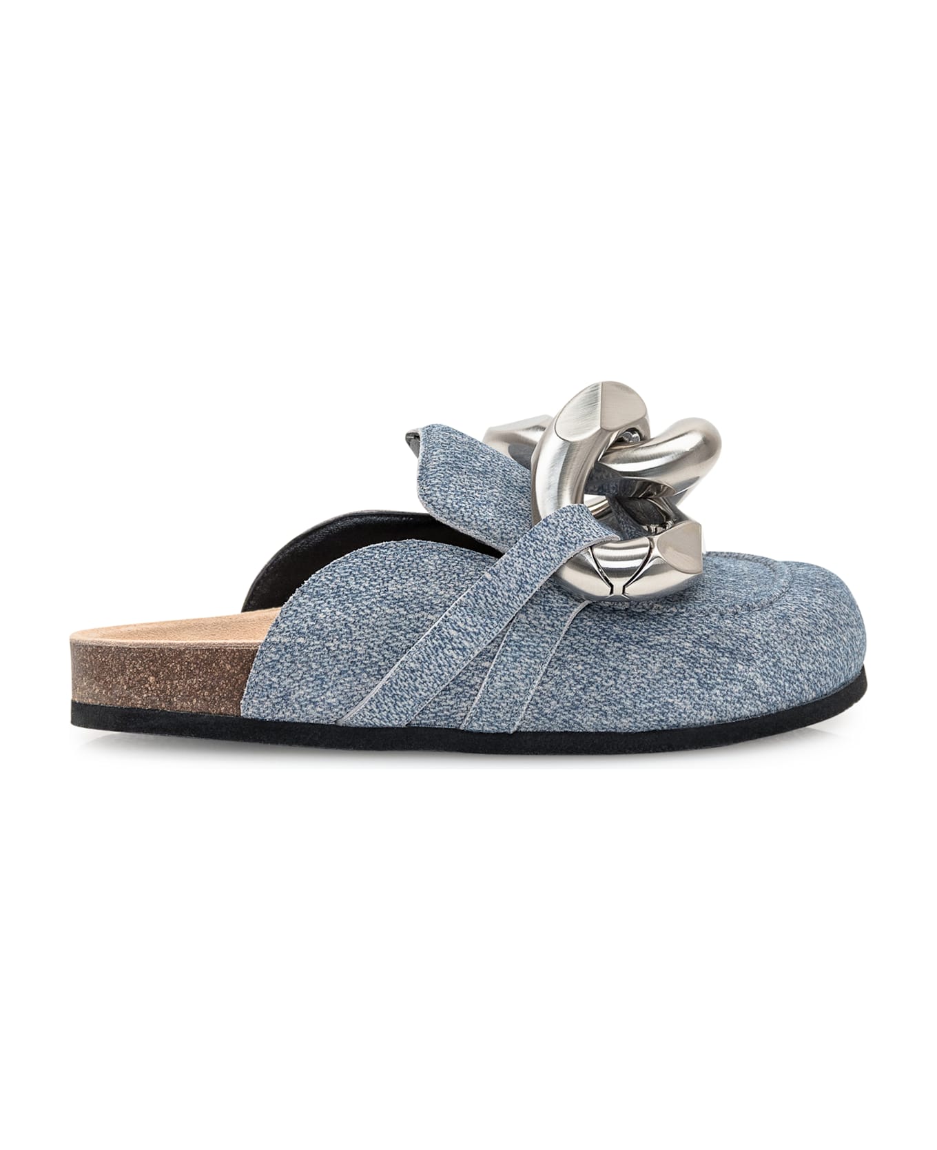 J.W. Anderson Slipper-mule In Blue Leather - BLUE