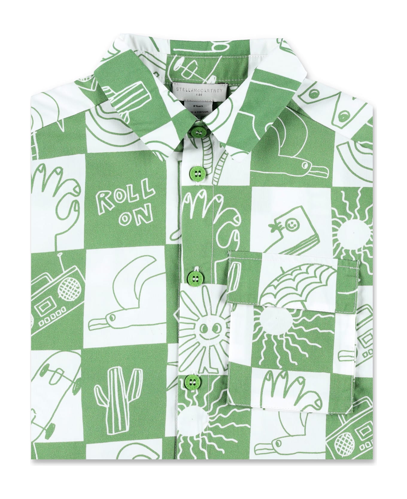 Stella McCartney Kids Kid - Check Shirt - GREEN