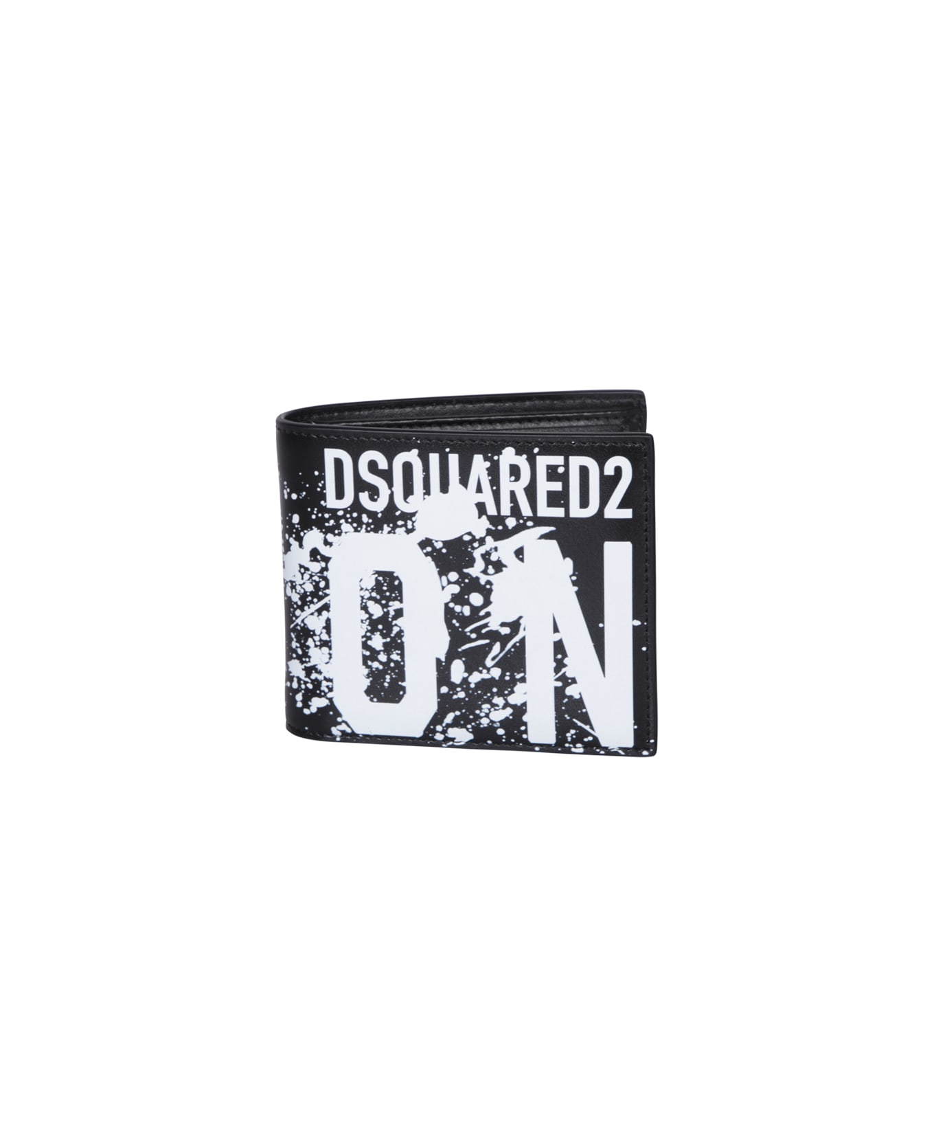 Dsquared2 Icon Splash Black Wallet - Black