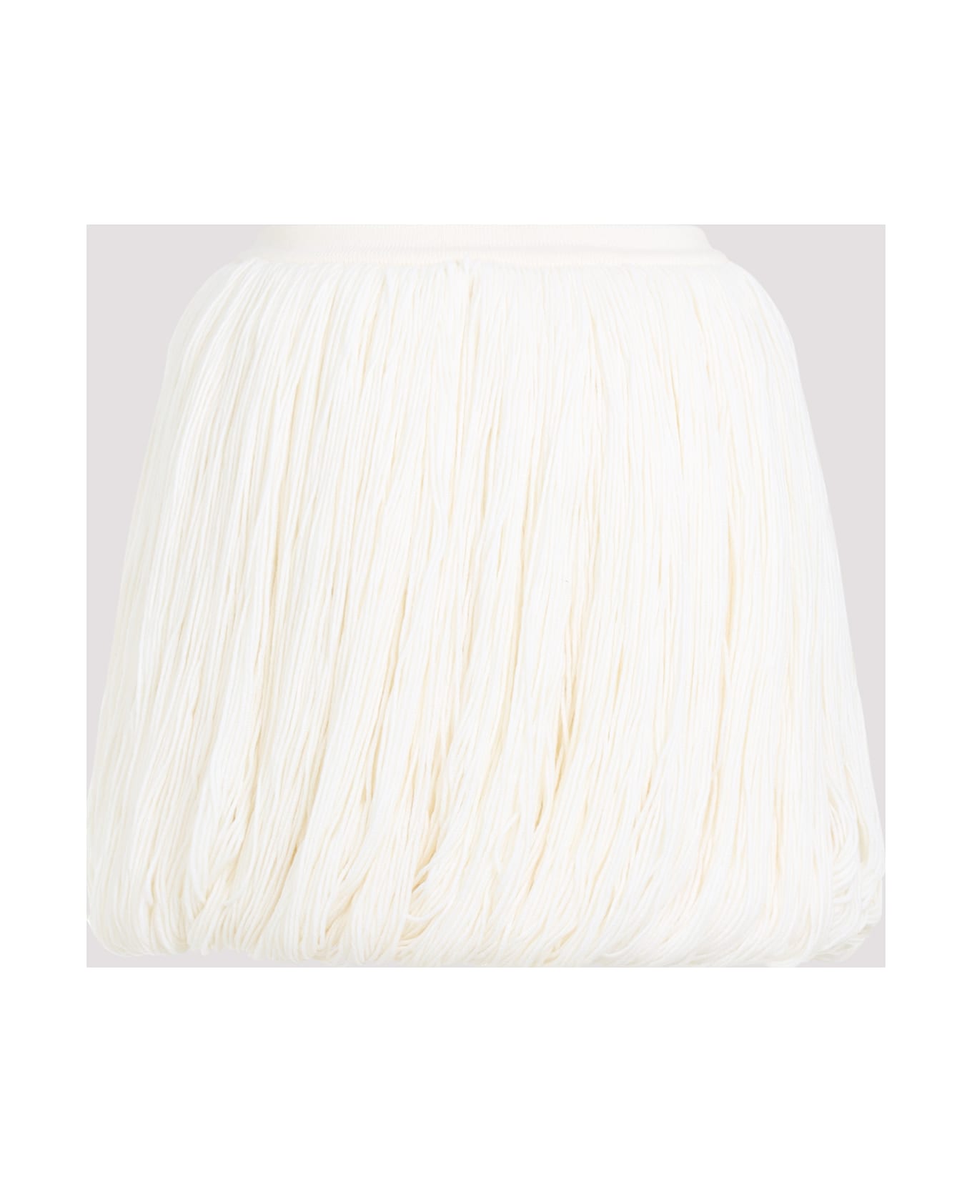 Alaia Alaïa Fringes Skirt - Blanc Casse