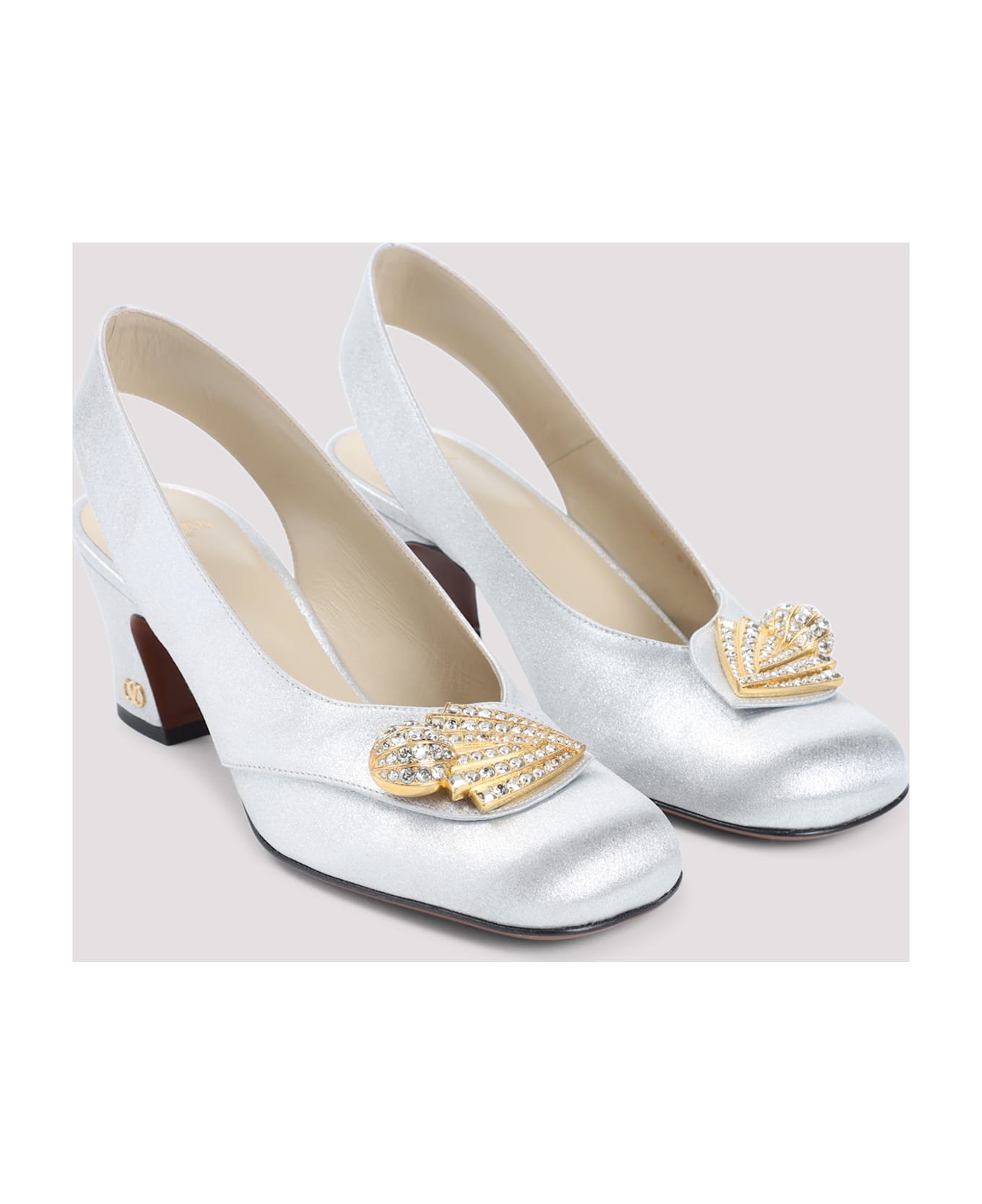 Valentino Garavani Adamantine T.60 Slingback - Silver