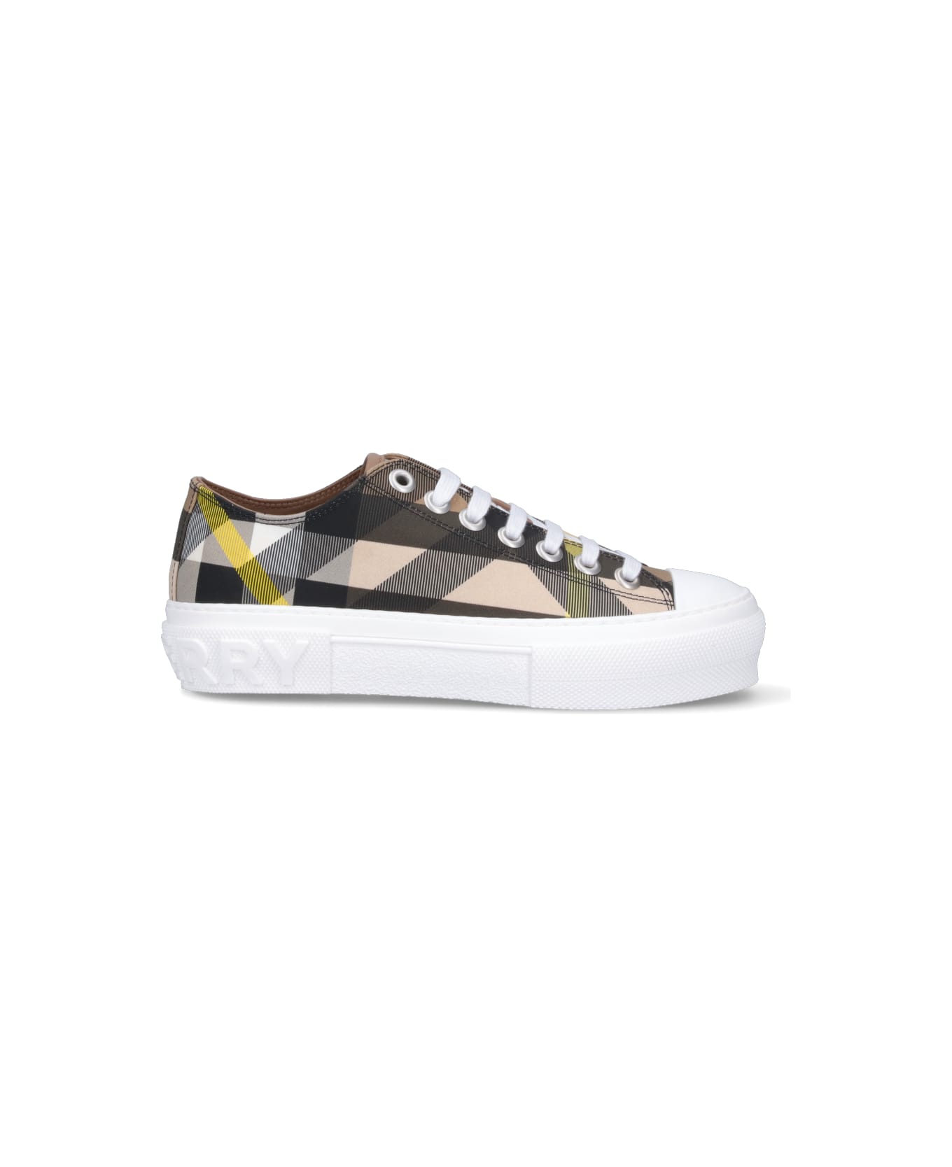 Burberry Cotton Sneakers - Brown スニーカー