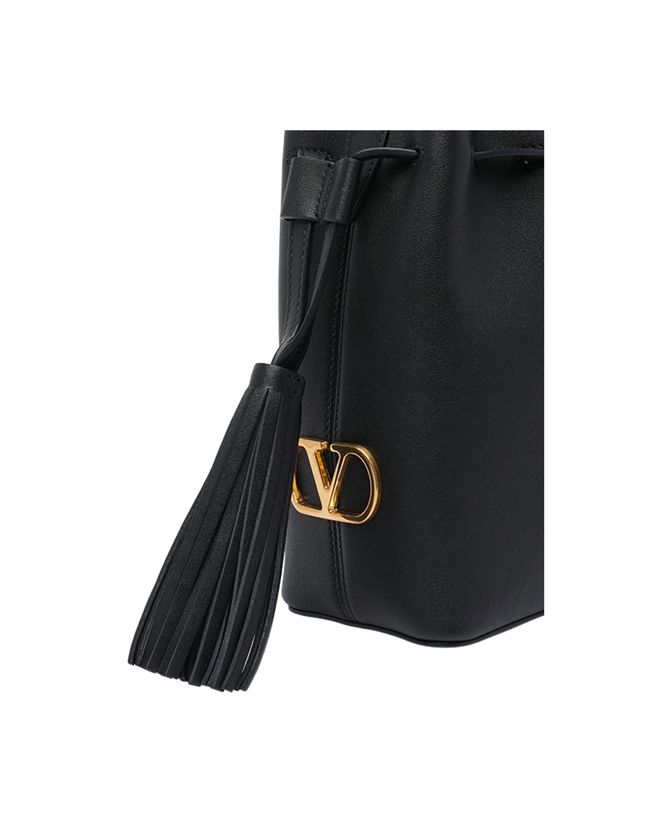 Valentino Garavani Small Drawstring Bucket Bag - Black