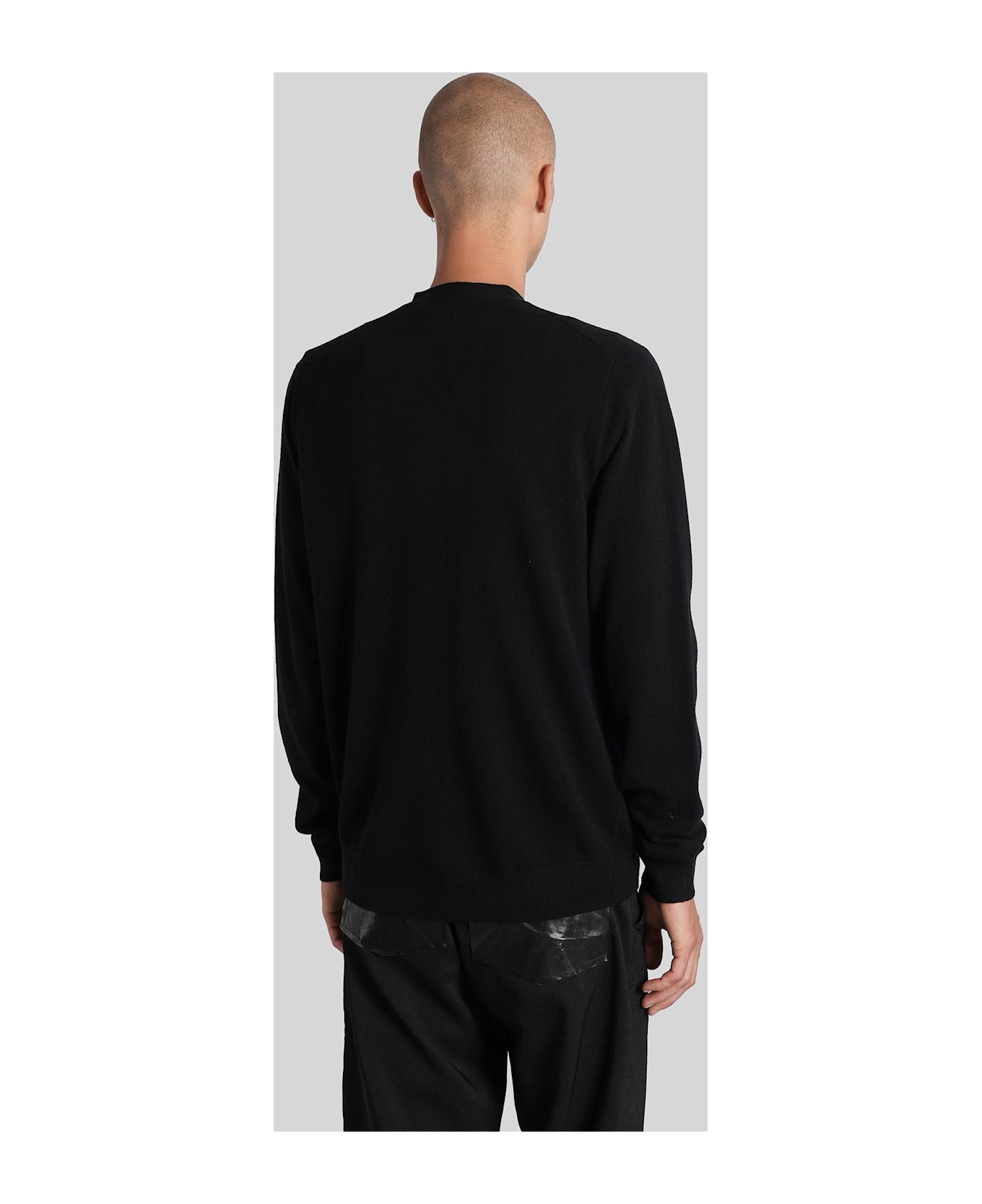 Comme des Garçons Shirt Cardigan In Black Wool - black