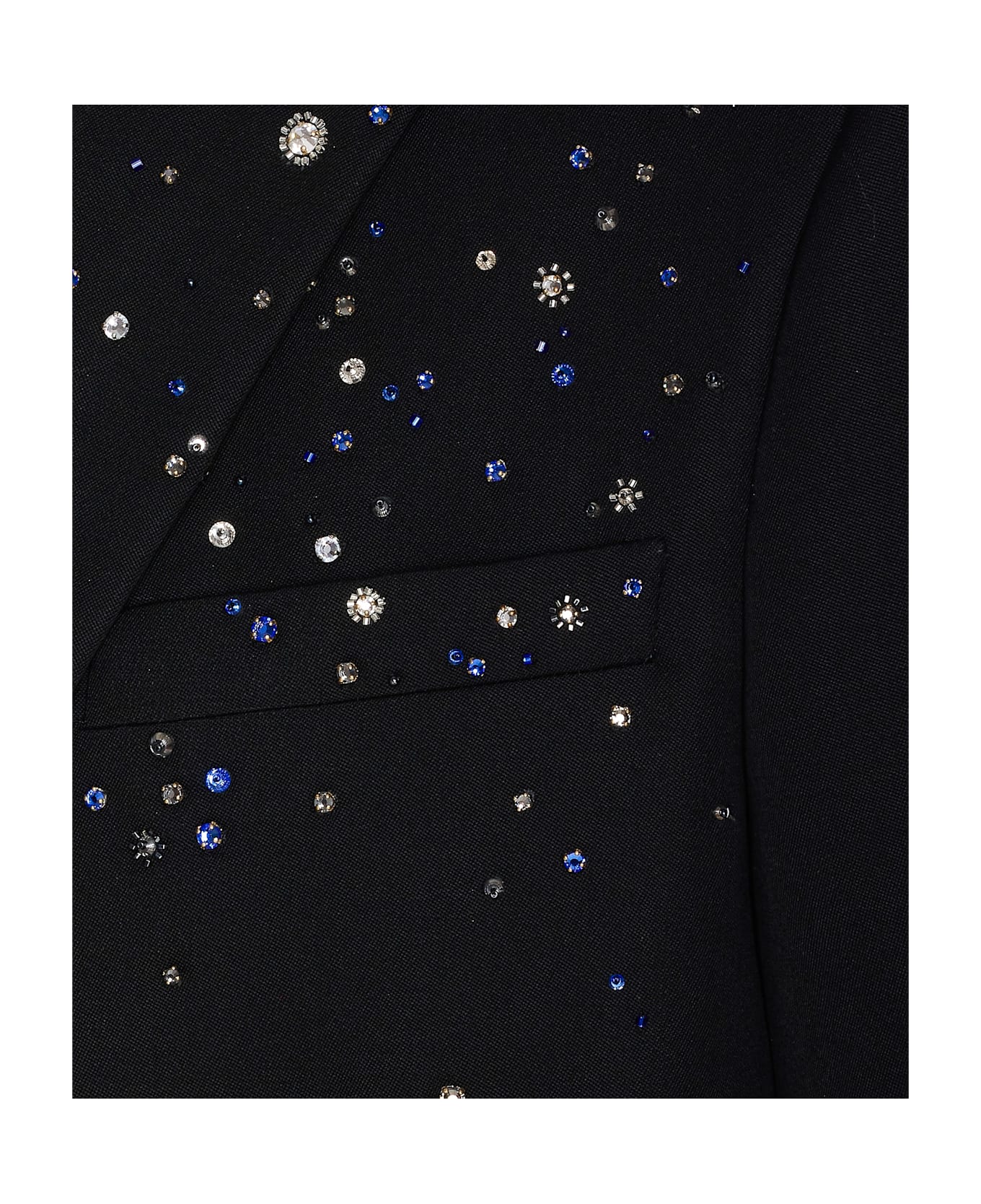 Alexander McQueen Costellation Embroidered Single-breasted Jacket - Black