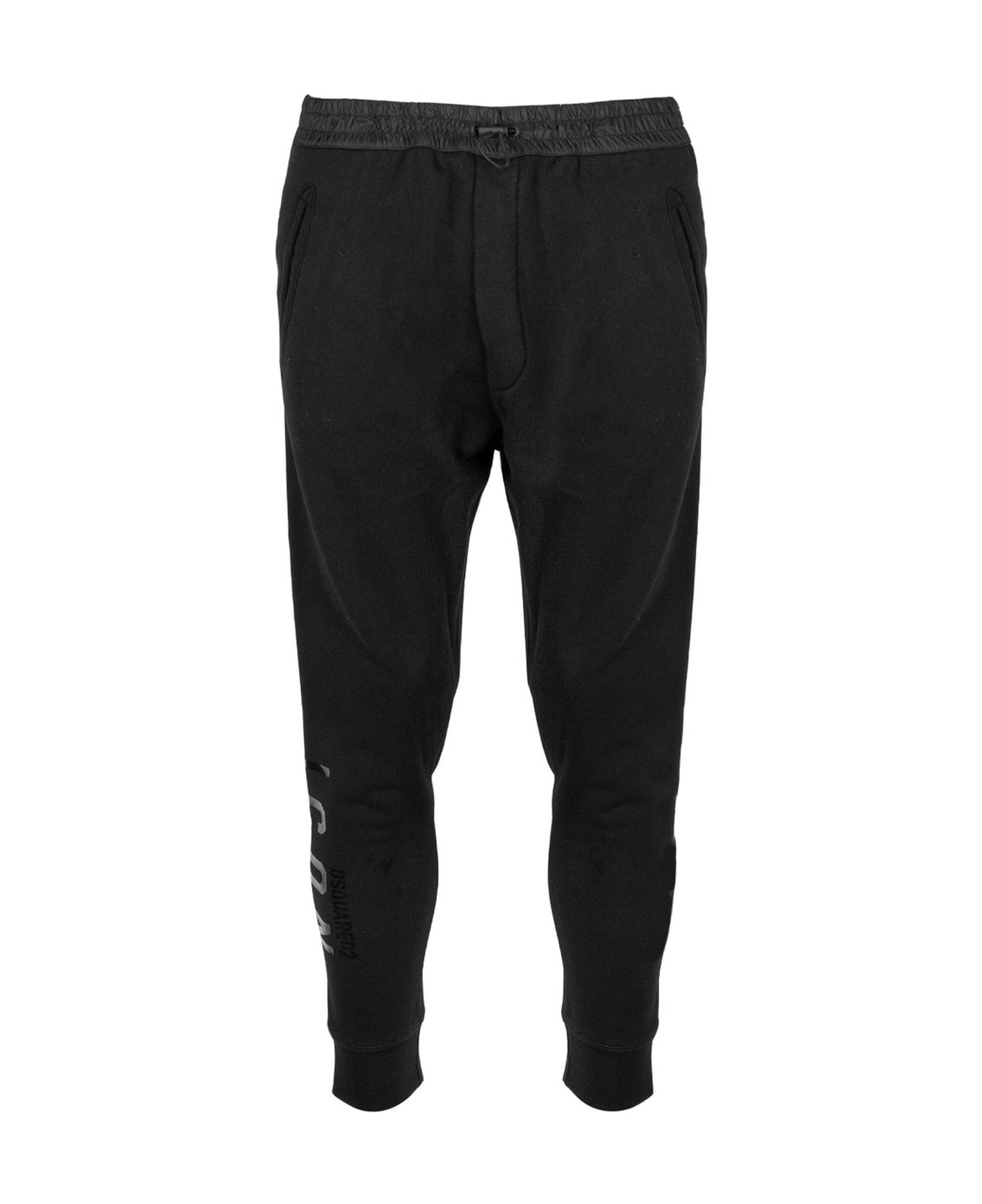 Dsquared2 Cotton Logo Sweatpants - Black
