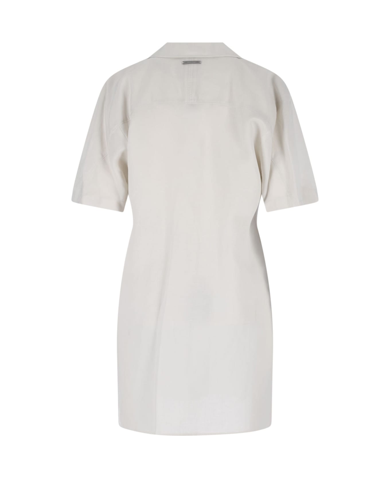 Calvin Klein Mini Chemisier Dress - Gray