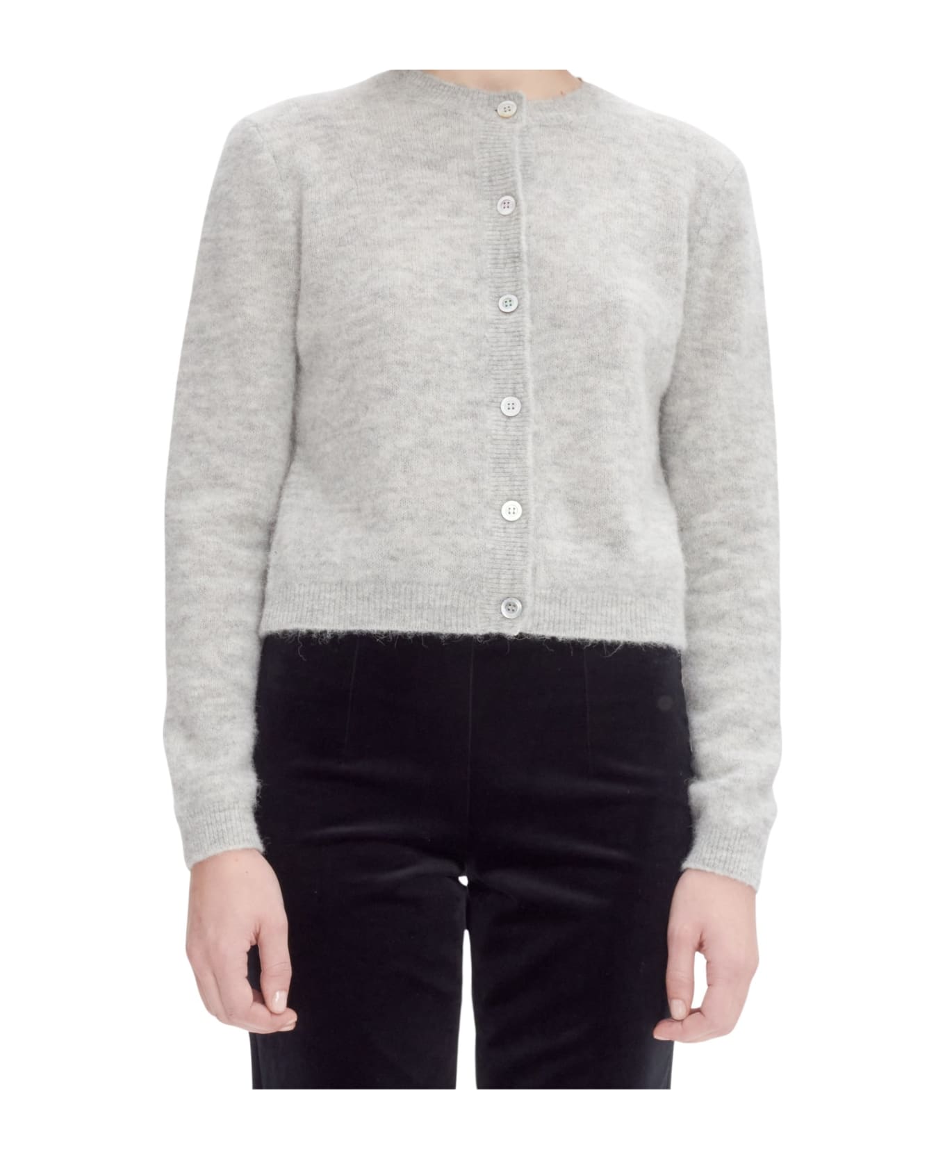 A.P.C. Cardigan Millie - Plb Gris Clair Chine