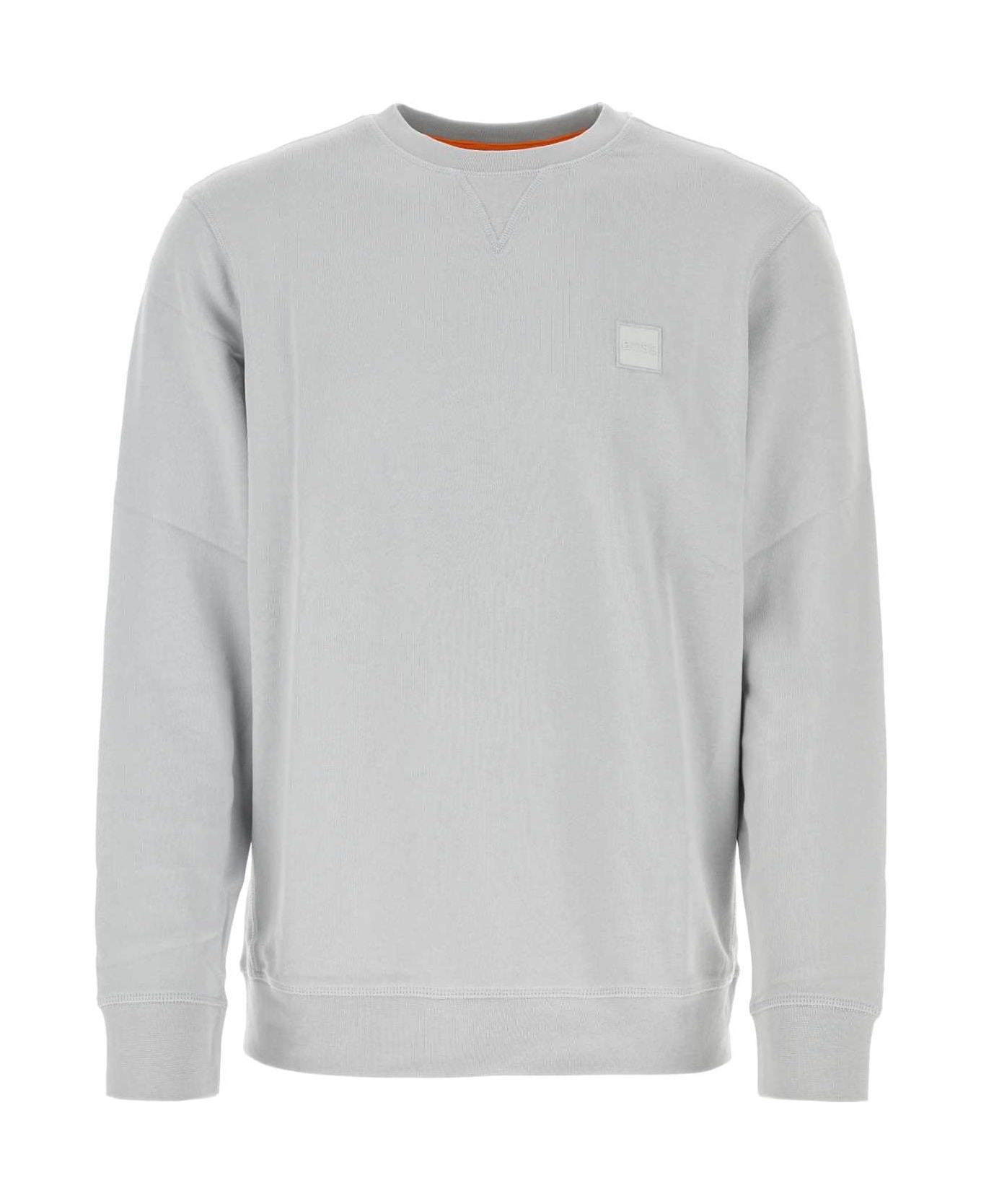 Hugo Boss Light Grey Cotton Sweatshirt - LIGHTPASTELGREY フリース
