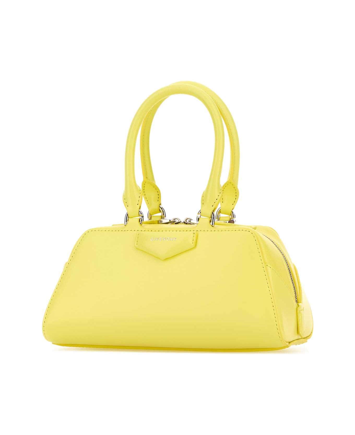 Givenchy Yellow Leather Mini Antigona East-west Handbag - ACIDYELLOW