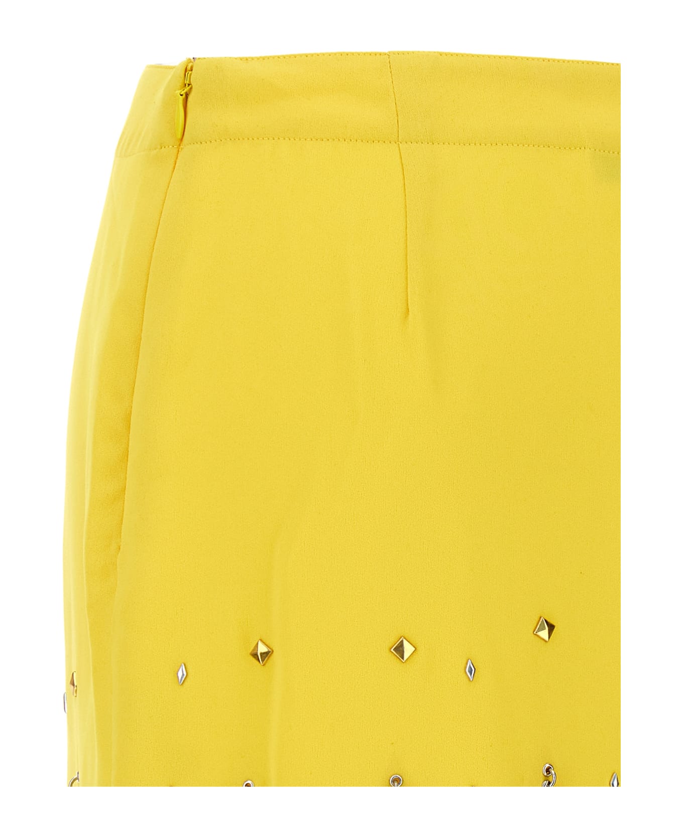Paco Rabanne Diamond-hued Sequin Skirt - Yellow