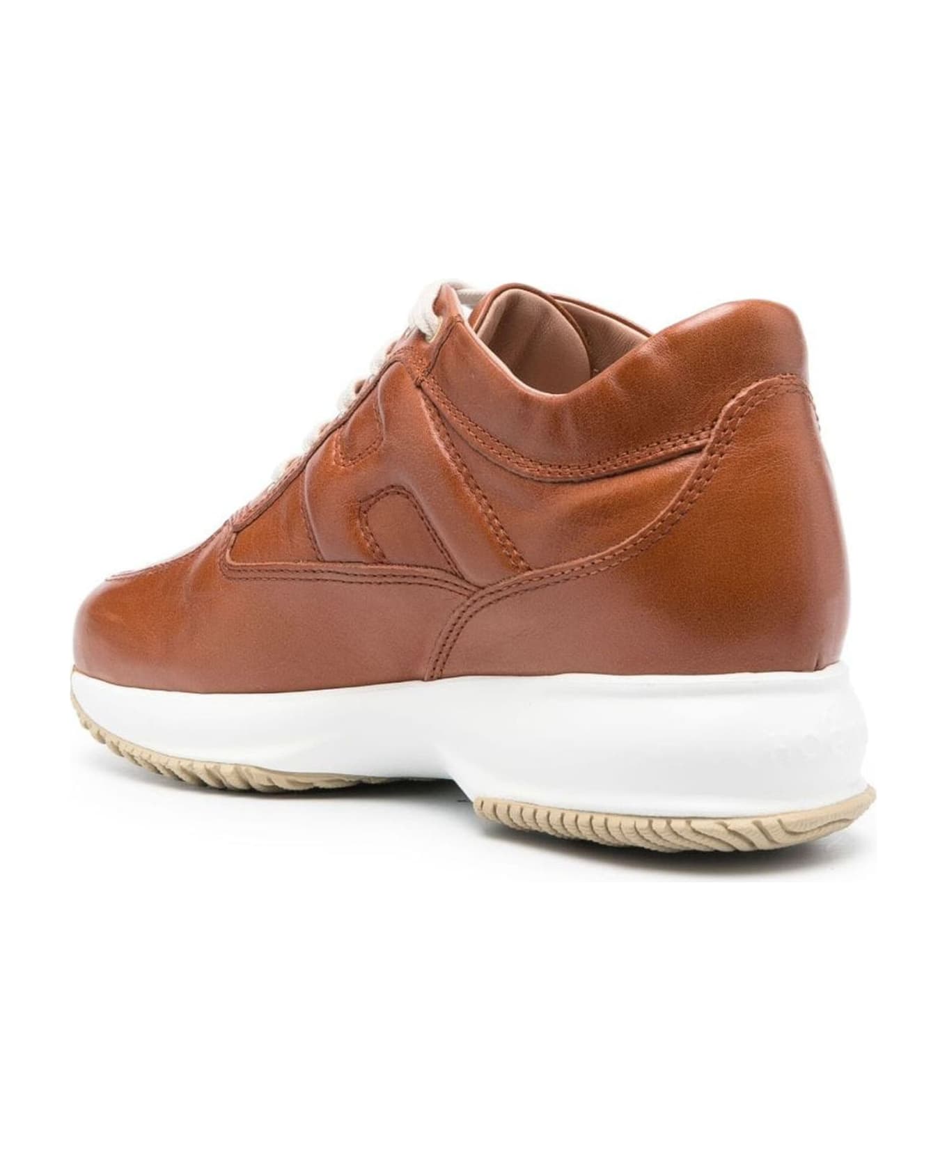 Hogan Interactive Lace-up Sneakers - Marrone スニーカー