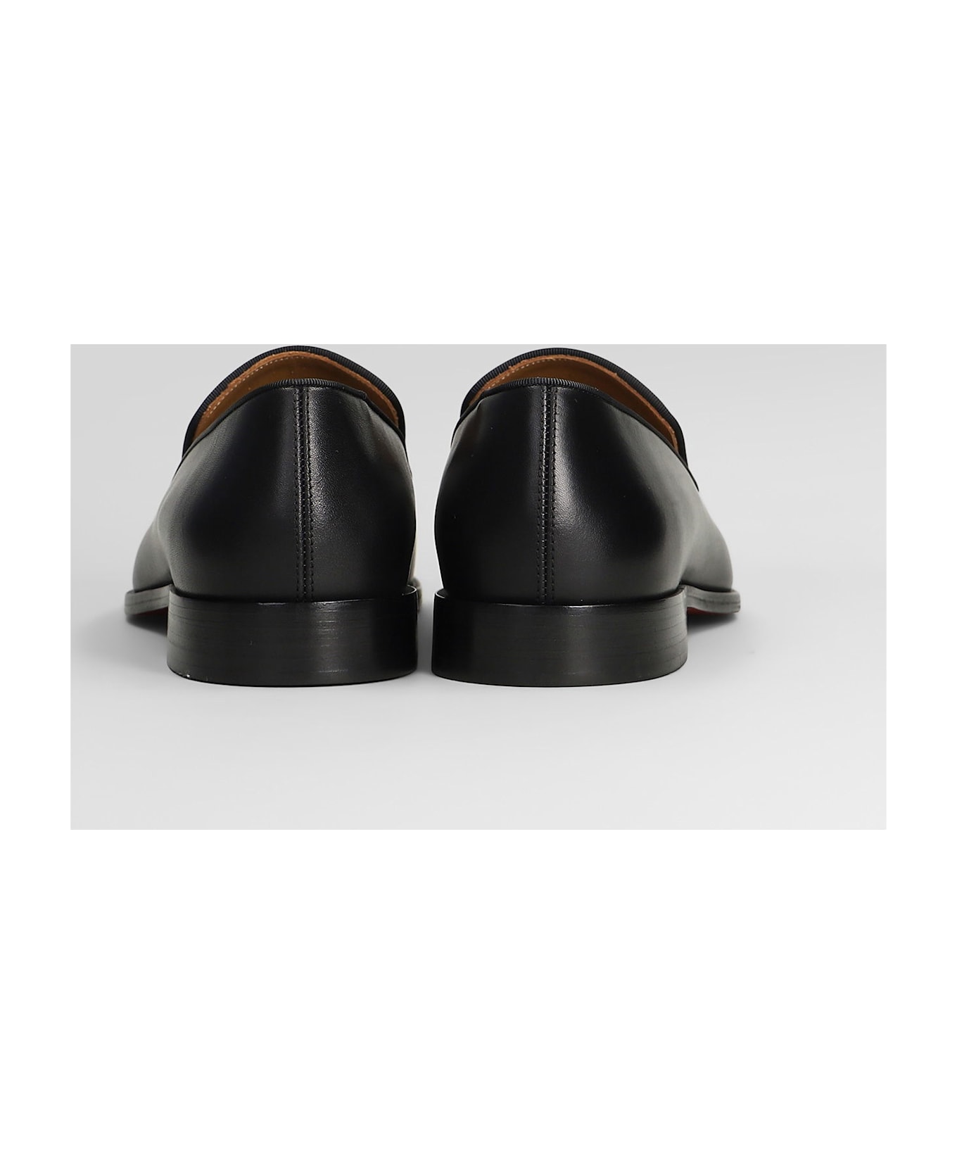 Christian Louboutin Danny Flex Loafers In Black Leather - black ローファー＆デッキシューズ